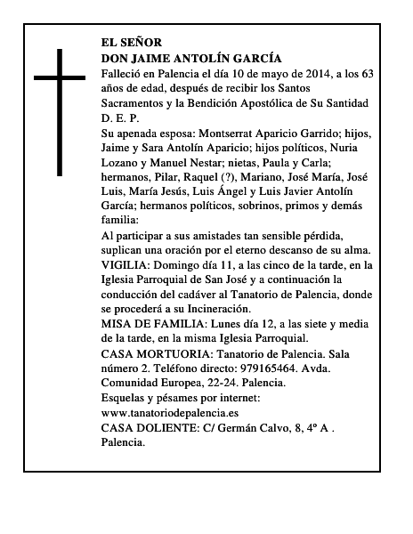 Don Jaime Antolín García