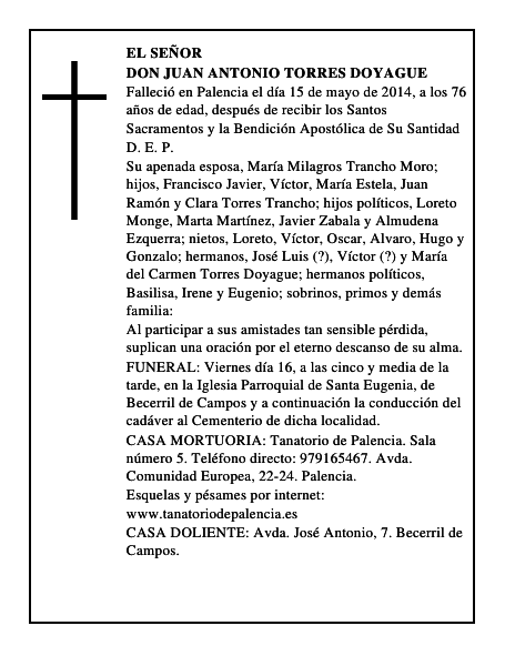 Don Juan Antonio Torres Doyague