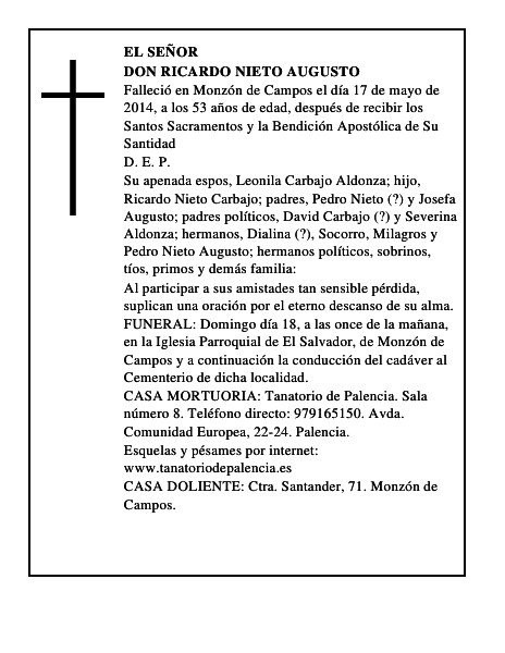 Don Ricardo Nieto Augusto
