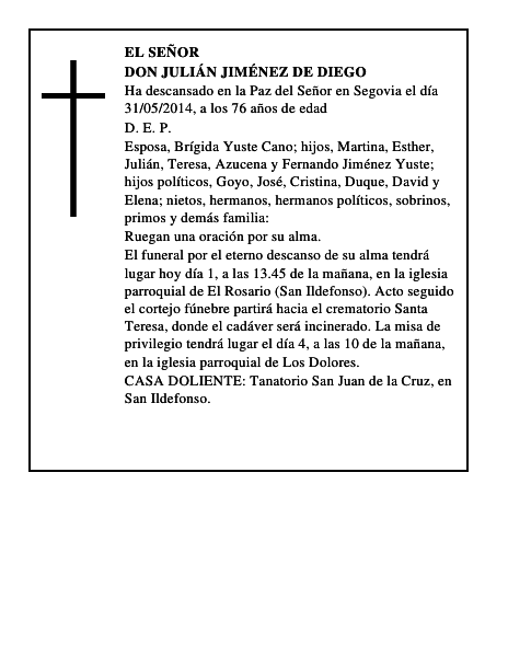 Don Julián Jiménez de Diego