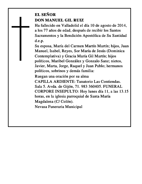 Don Manuel Gil Ruiz