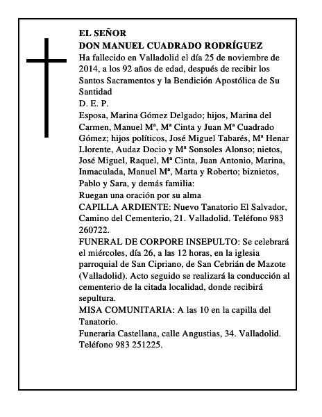 Don Manuel Cuadrado Rodríguez