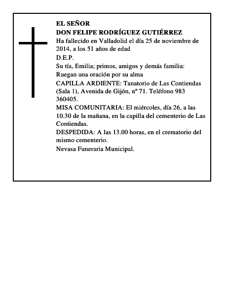 Don Felipe Rodríguez Gutiérrez