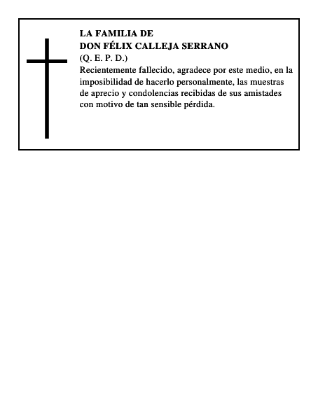 Don Félix Calleja Serrano