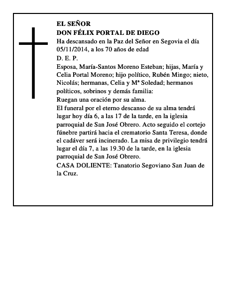 Don Félix Portal de Diego