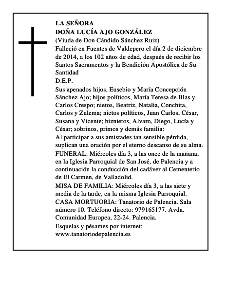 Doña Lucía Ajo González