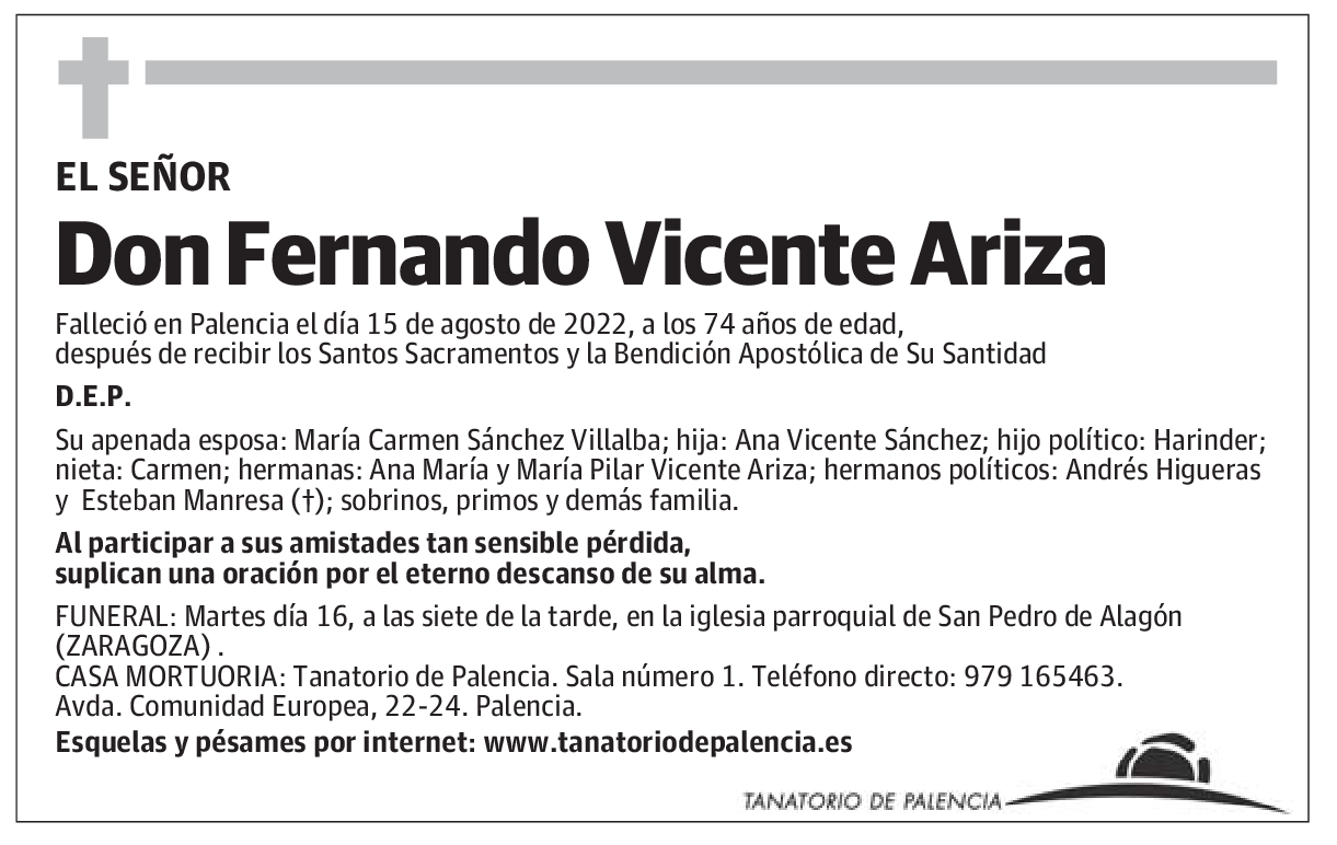 Don Fernando Vicente Ariza