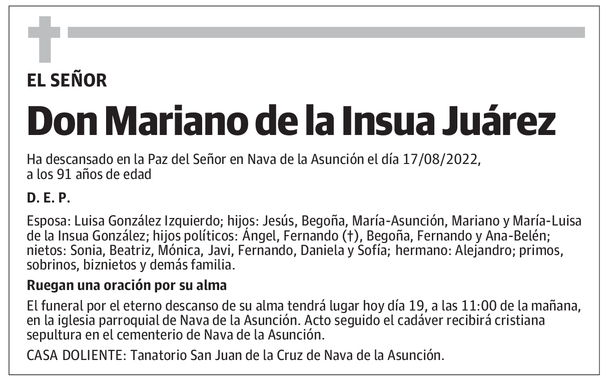 Don Mariano de la Insua Juárez