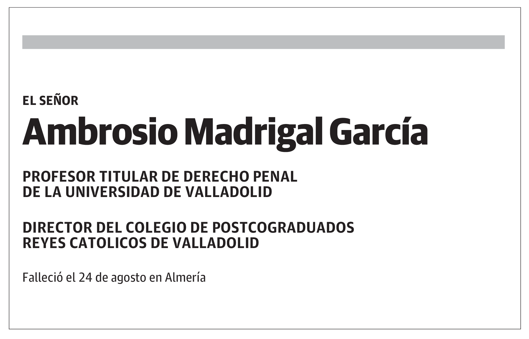 Ambrosio Madrigal García