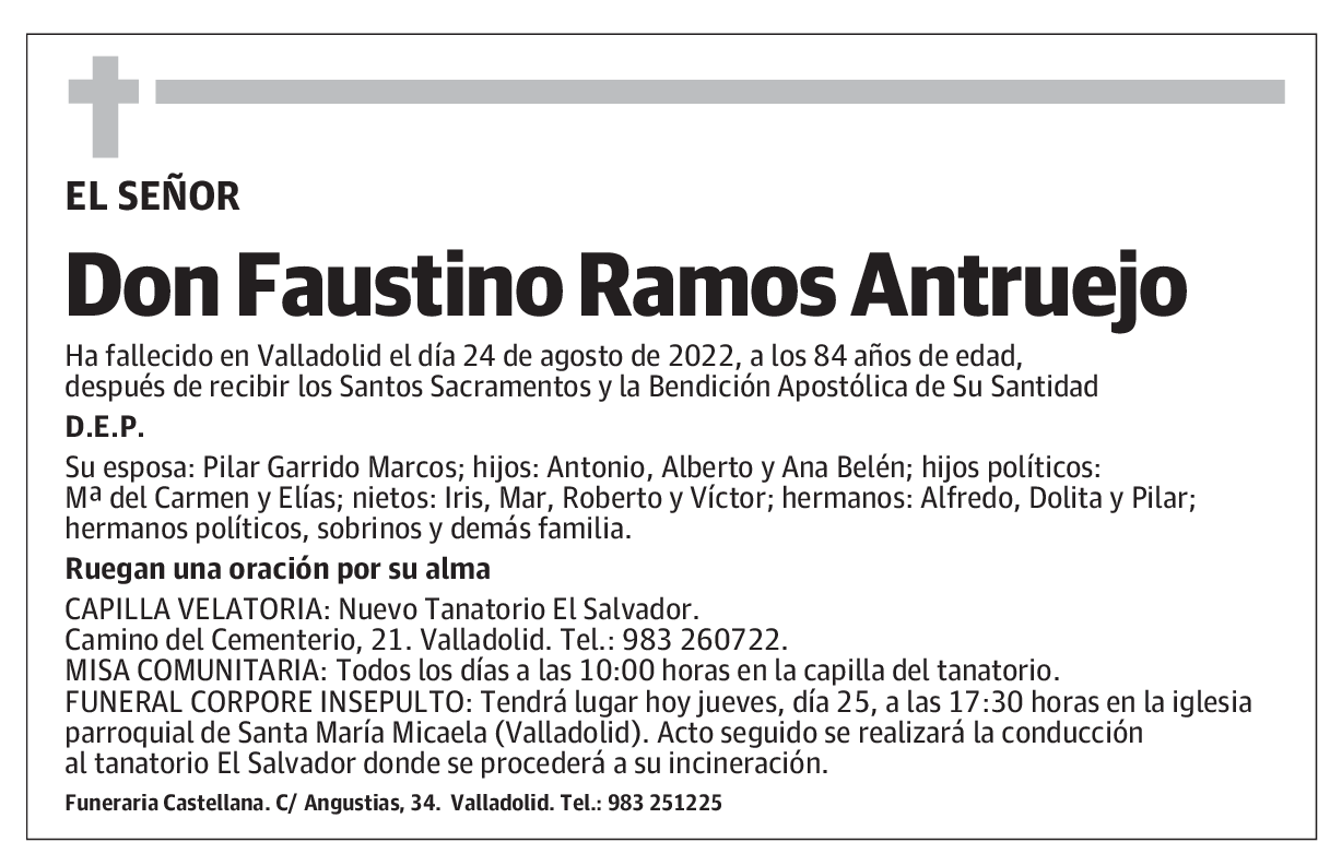 Faustino Ramos Antruejo