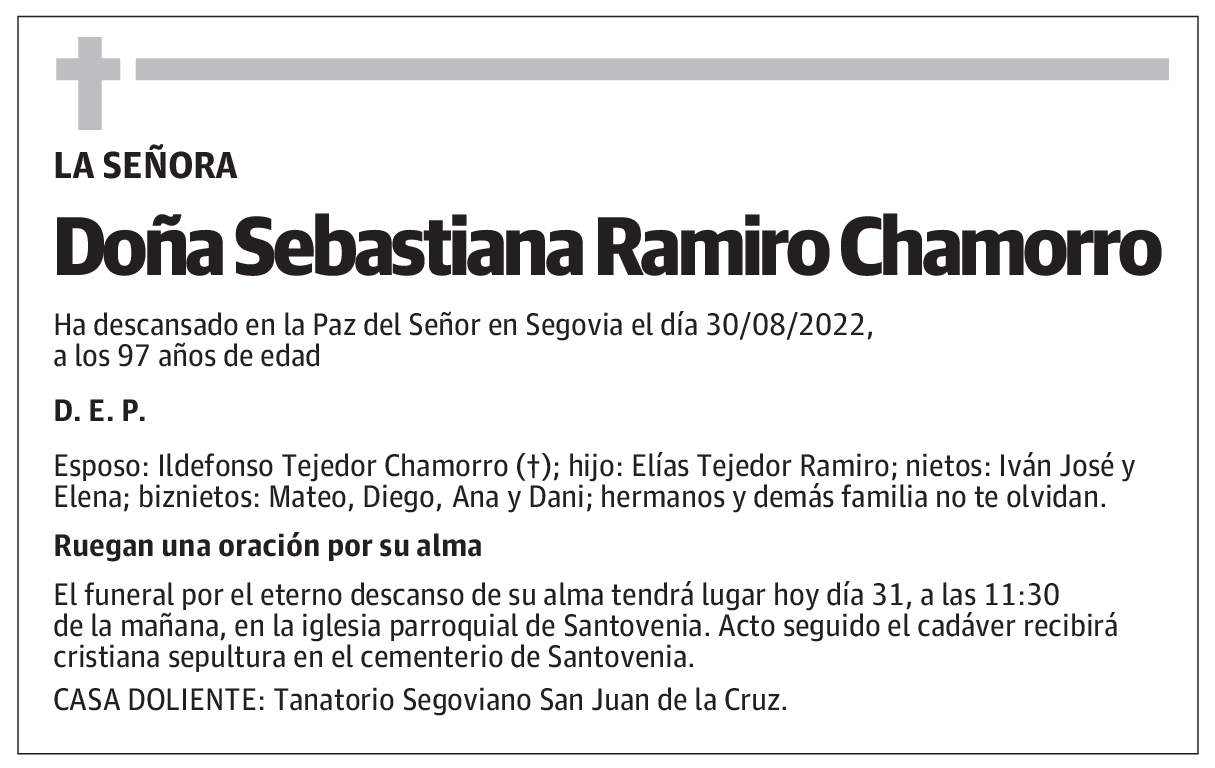 Sebastiana Ramiro Chamorro