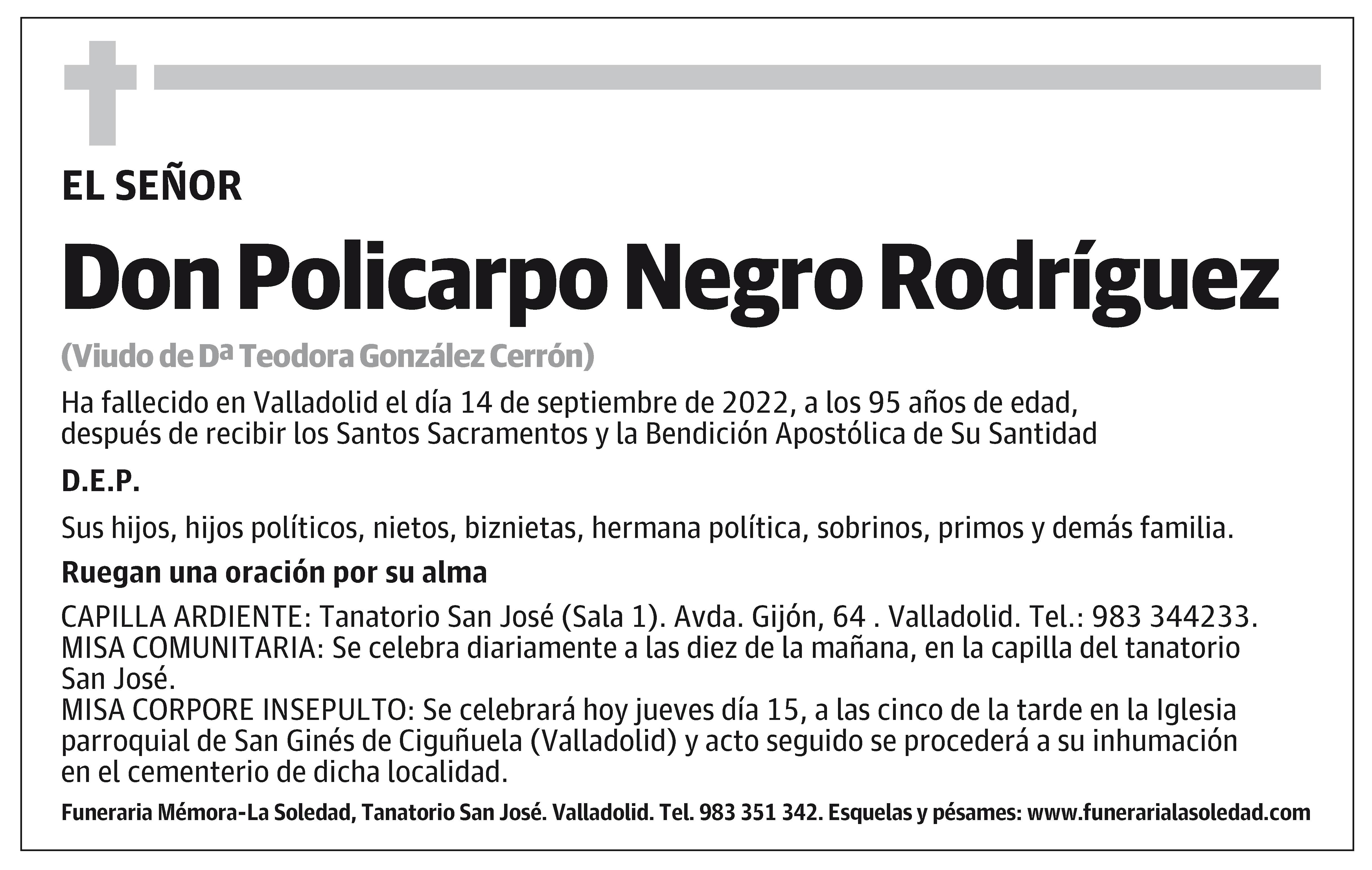 Policarpo Negro Rodríguez