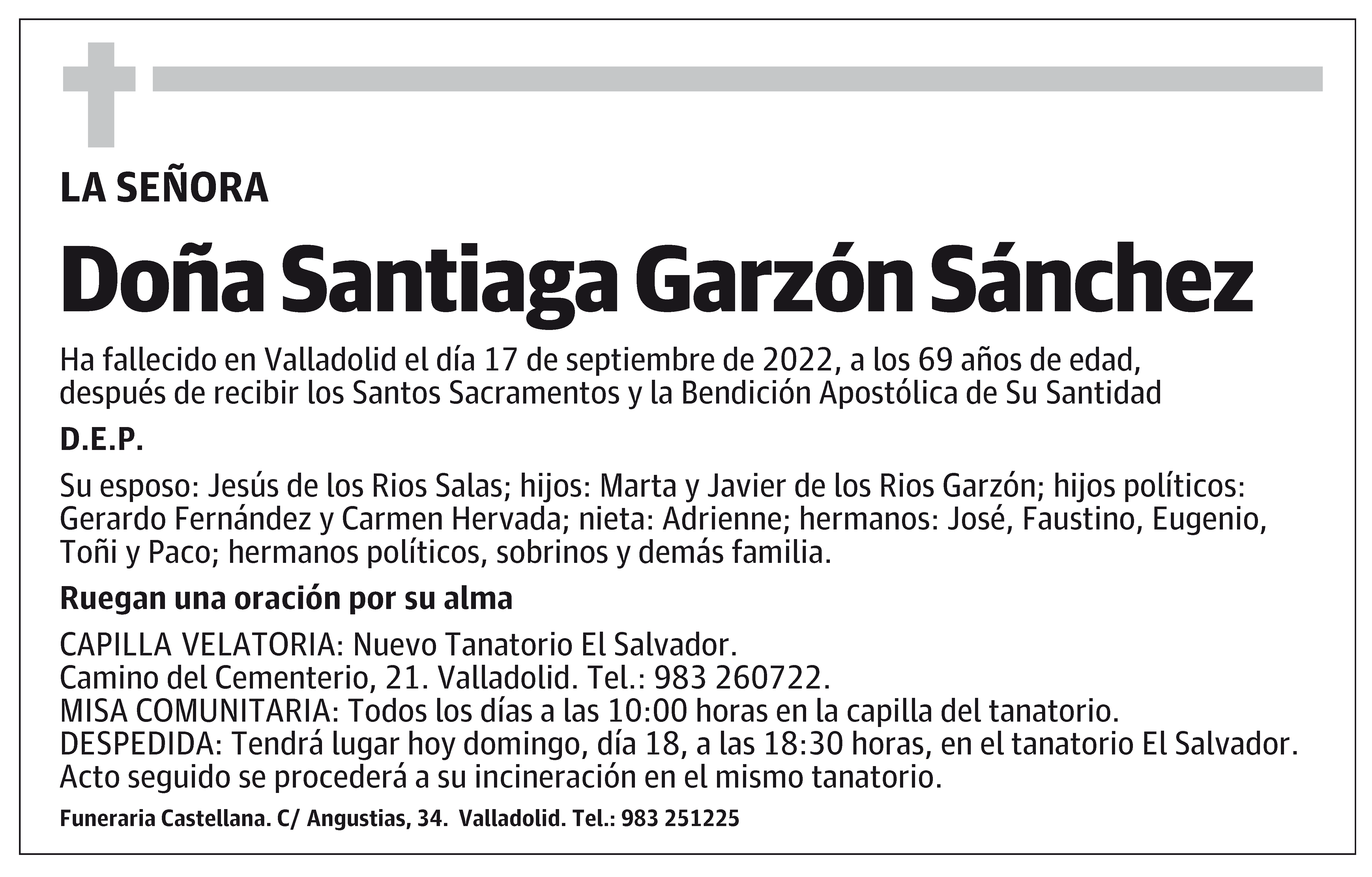 Santiaga Garzón Sánchez