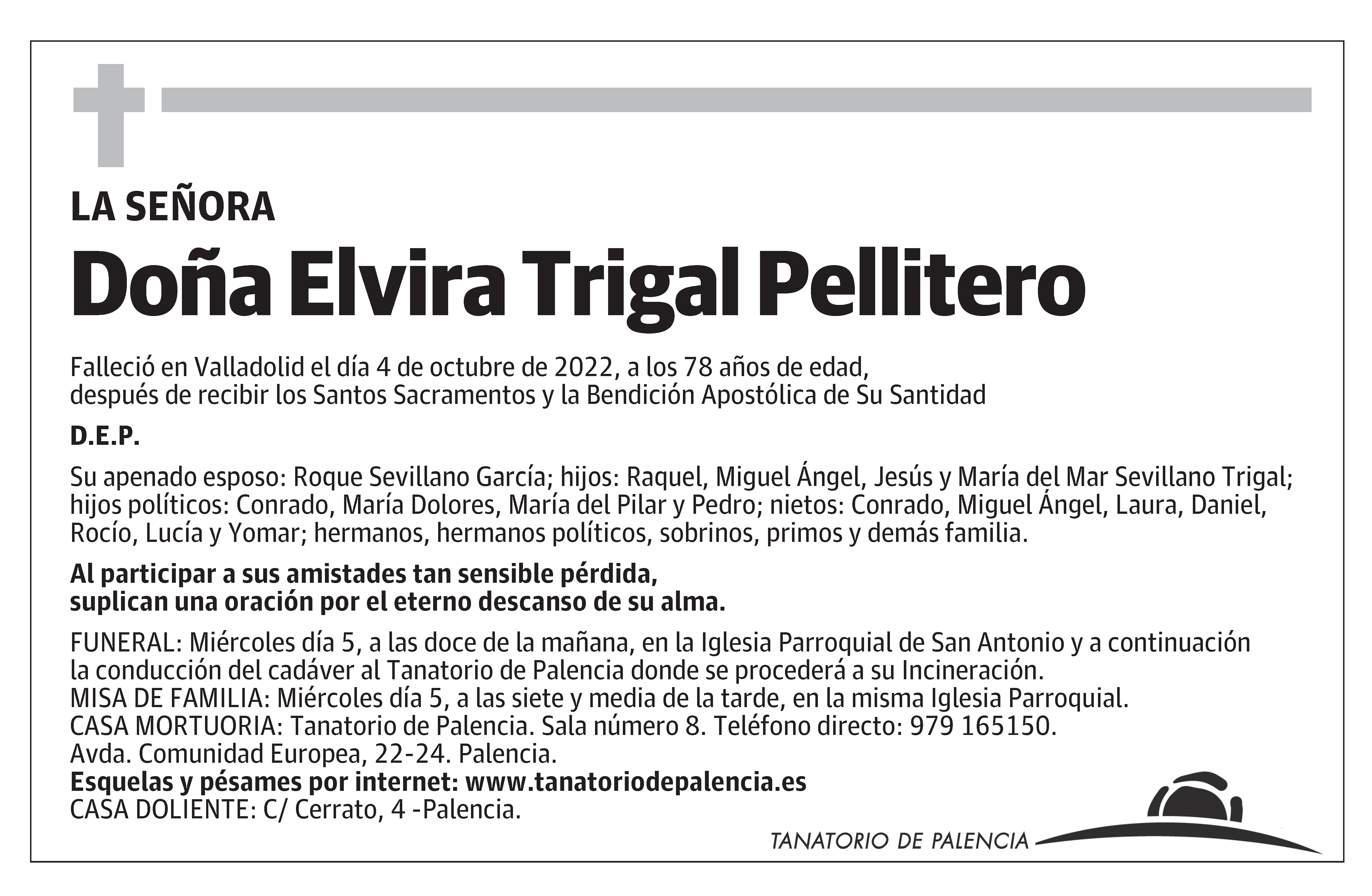 Doña Elvira Trigal Pellitero