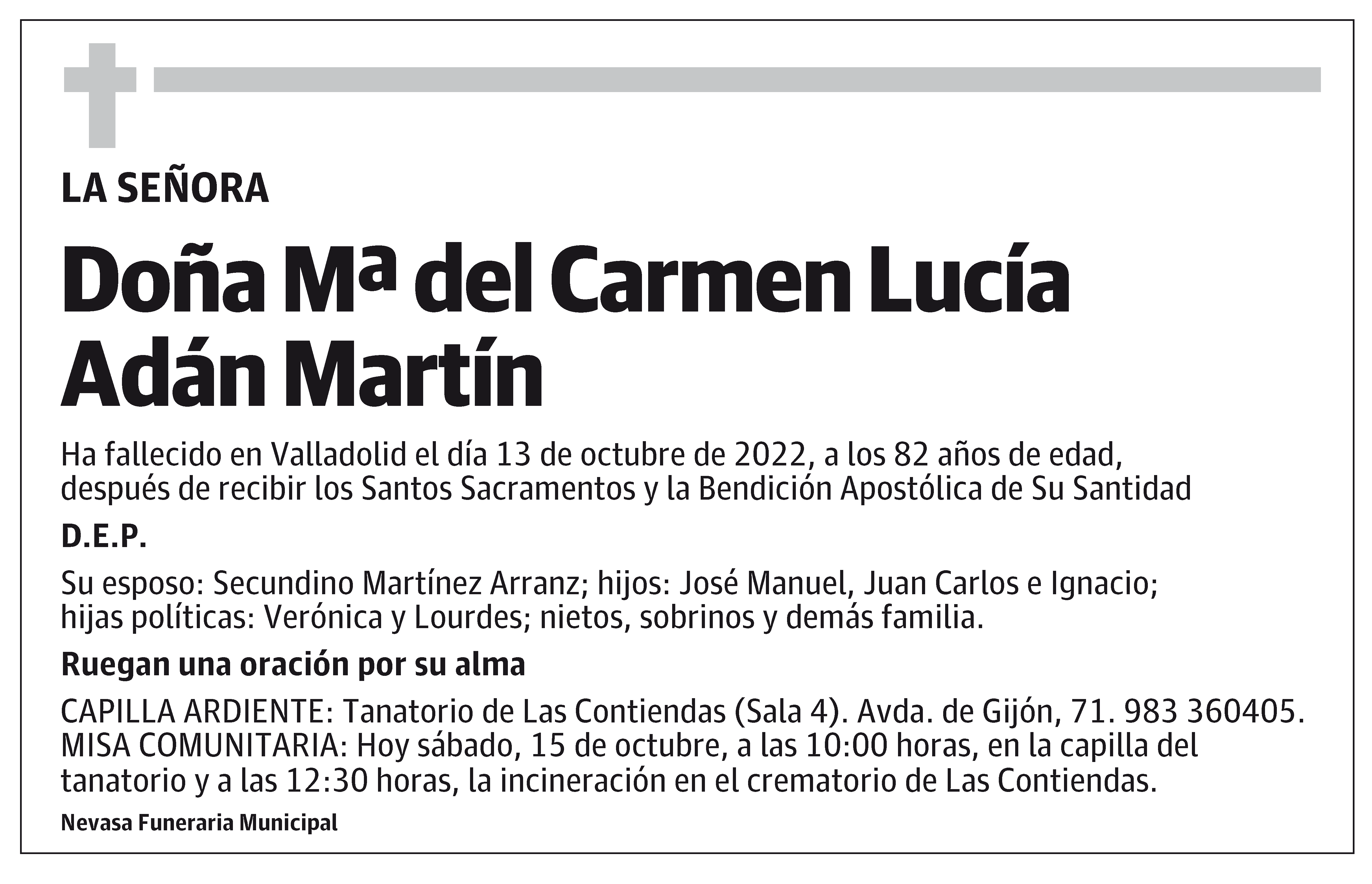 Mª del Carmen Lucía Adán Martín
