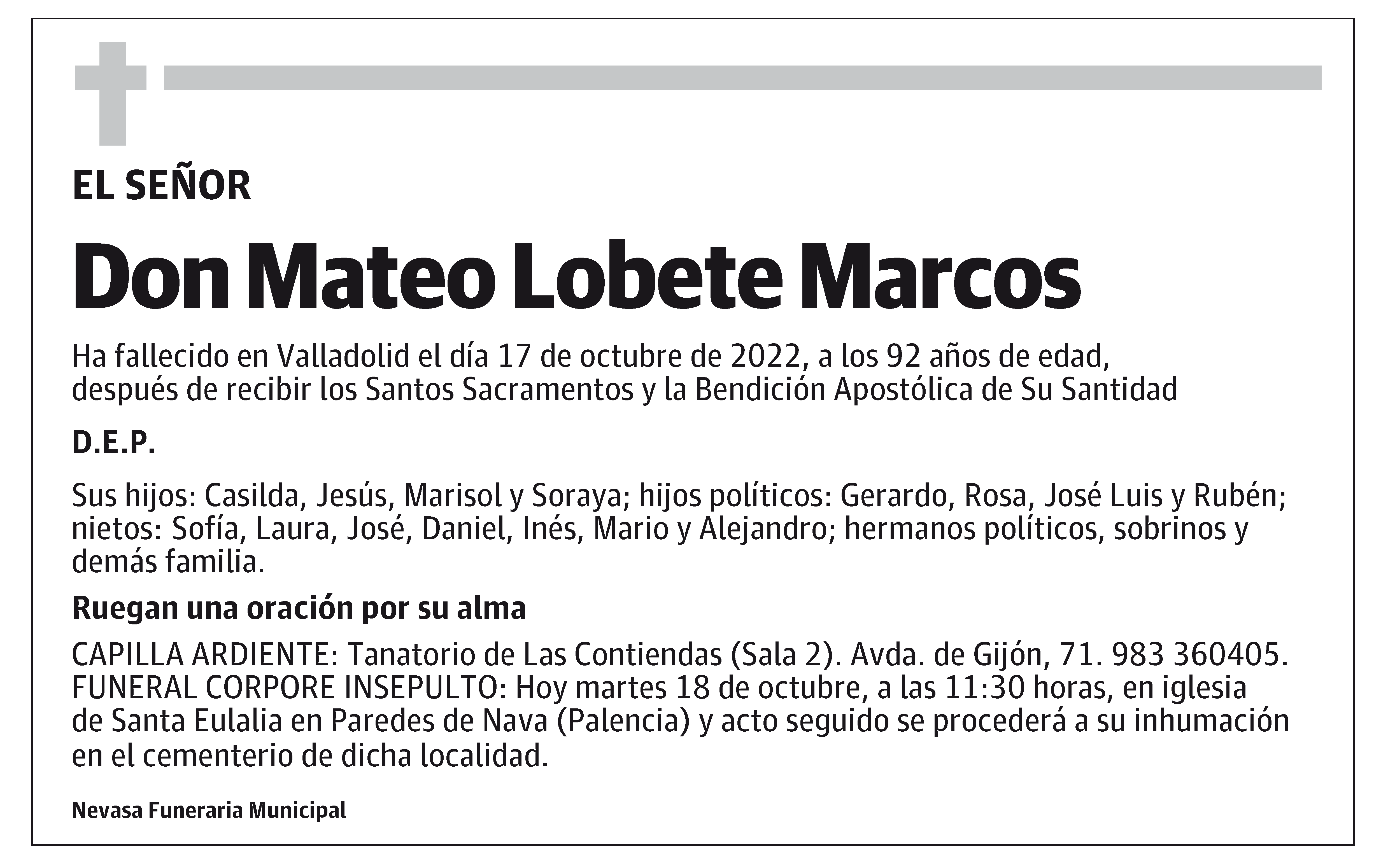 Mateo Lobete Marcos