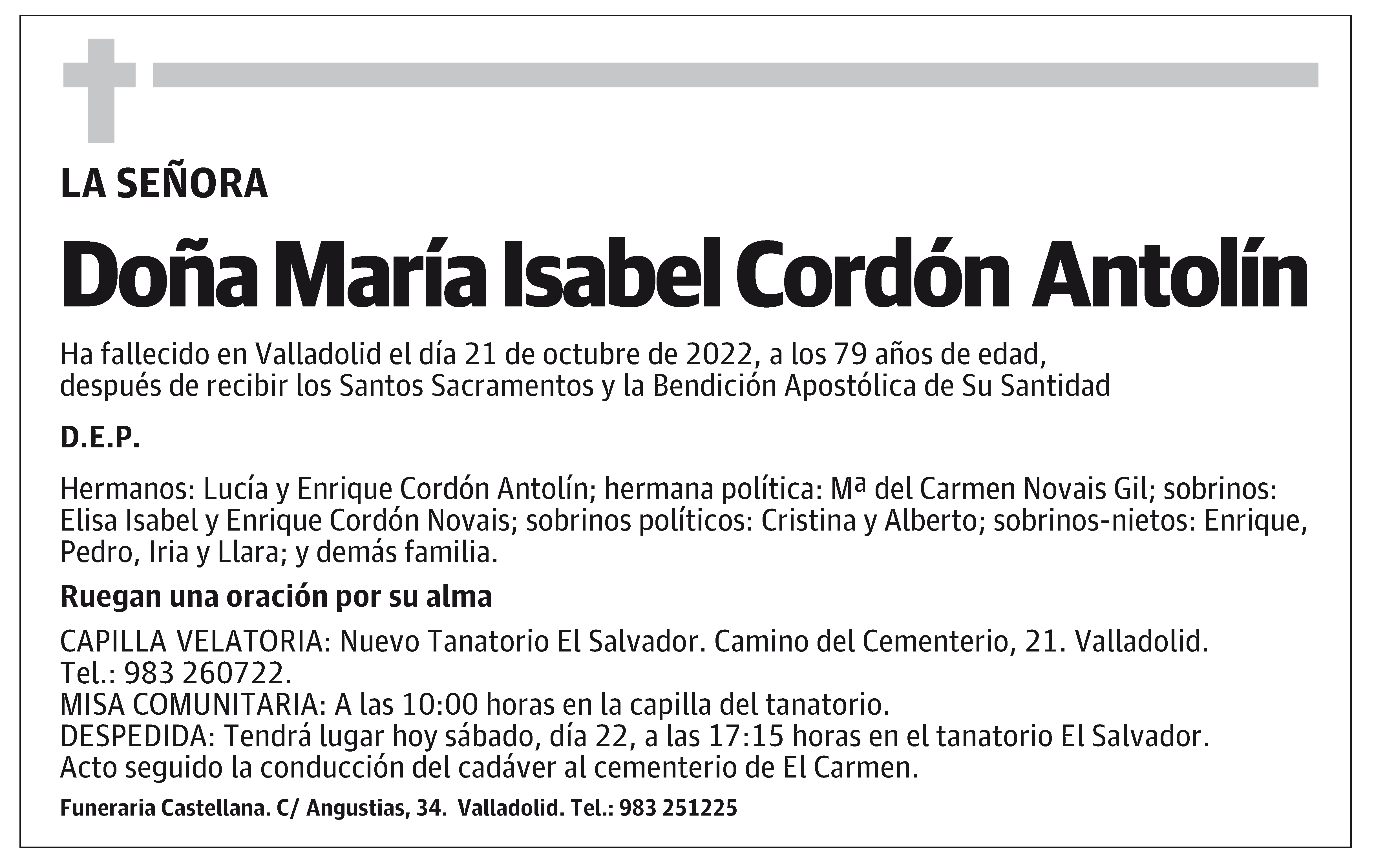 María Isabel Cordón Antolín