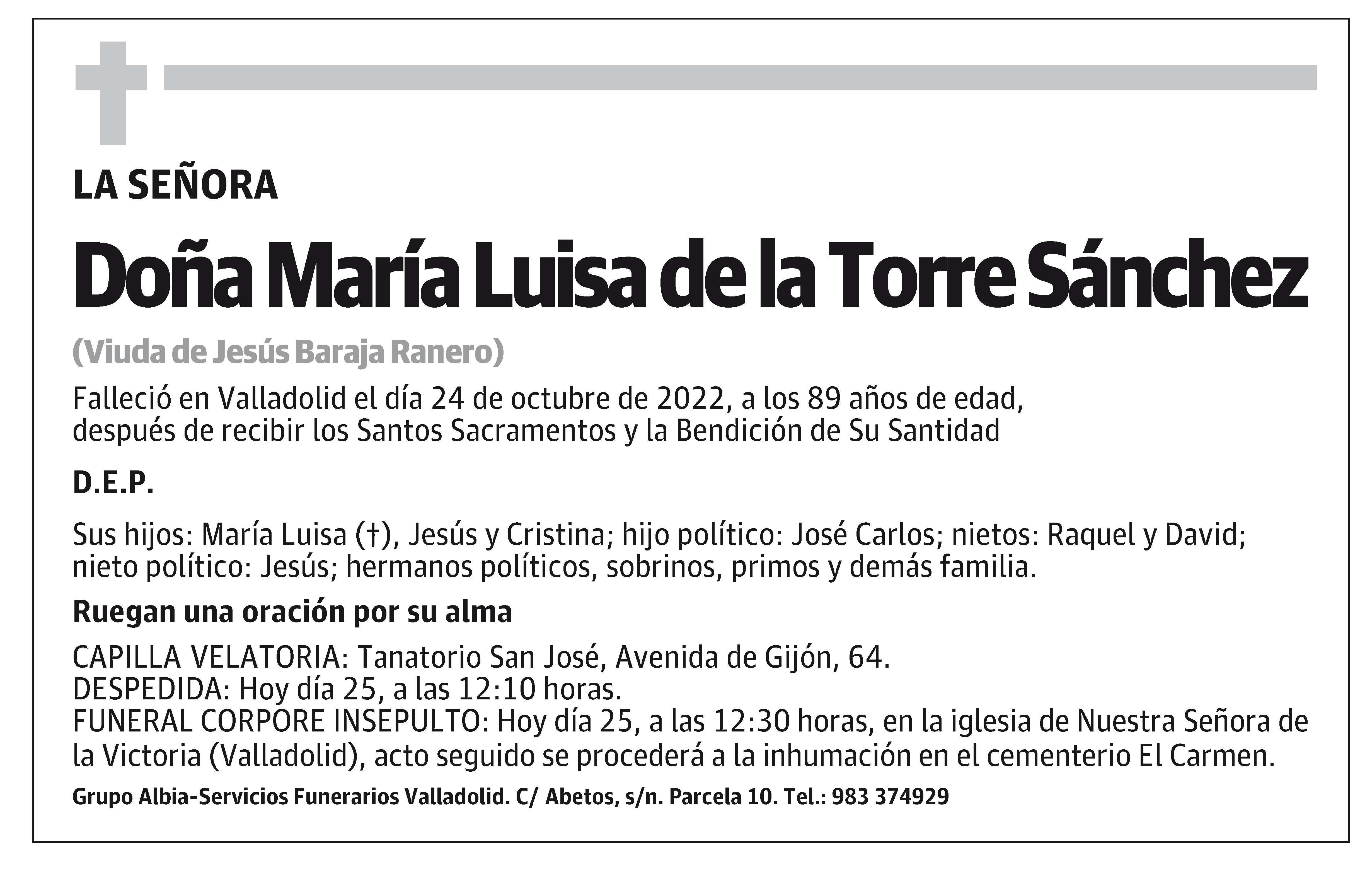 María Luisa de la Torre Sánchez
