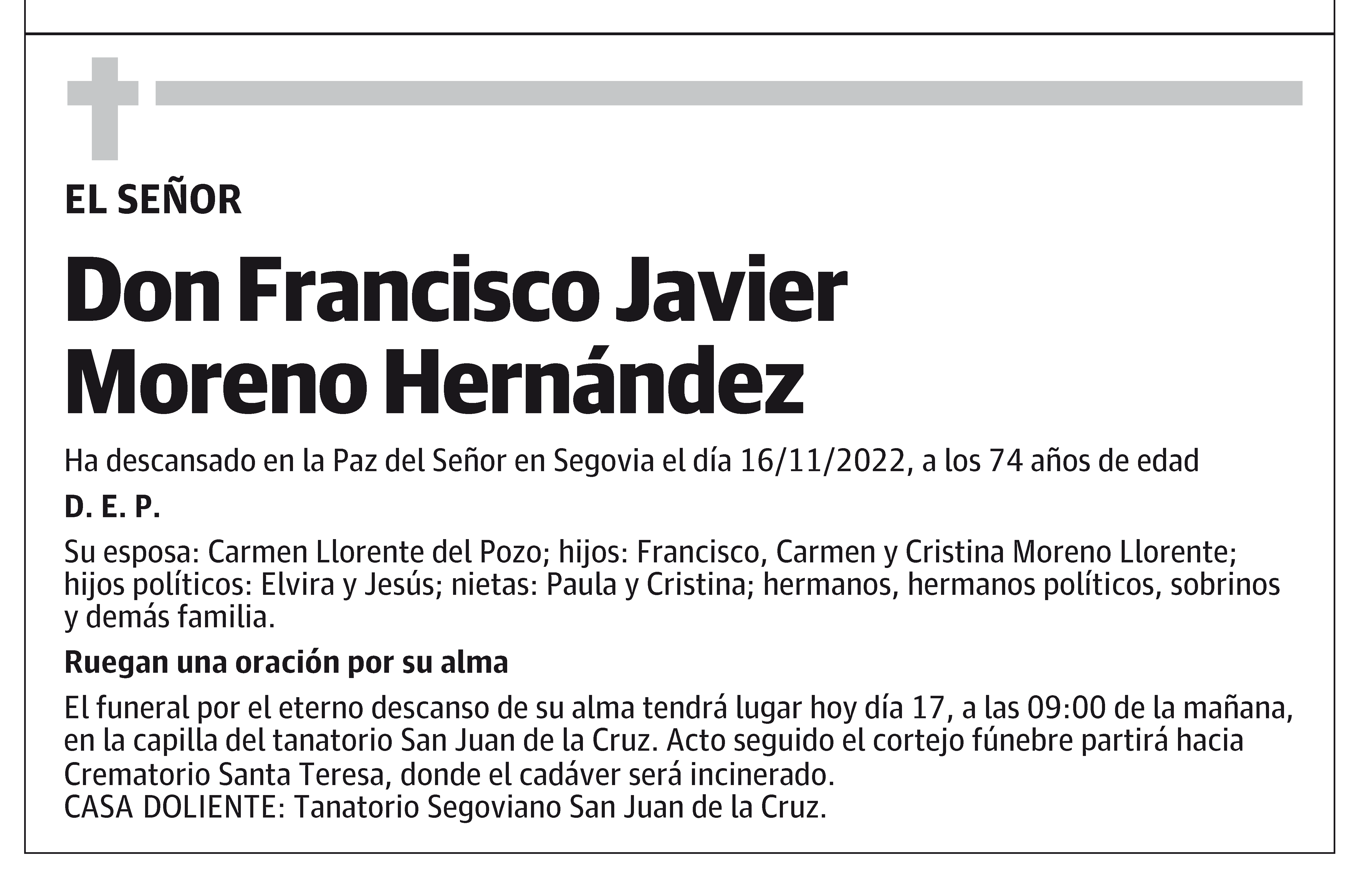 Francisco Javier Moreno Hernández