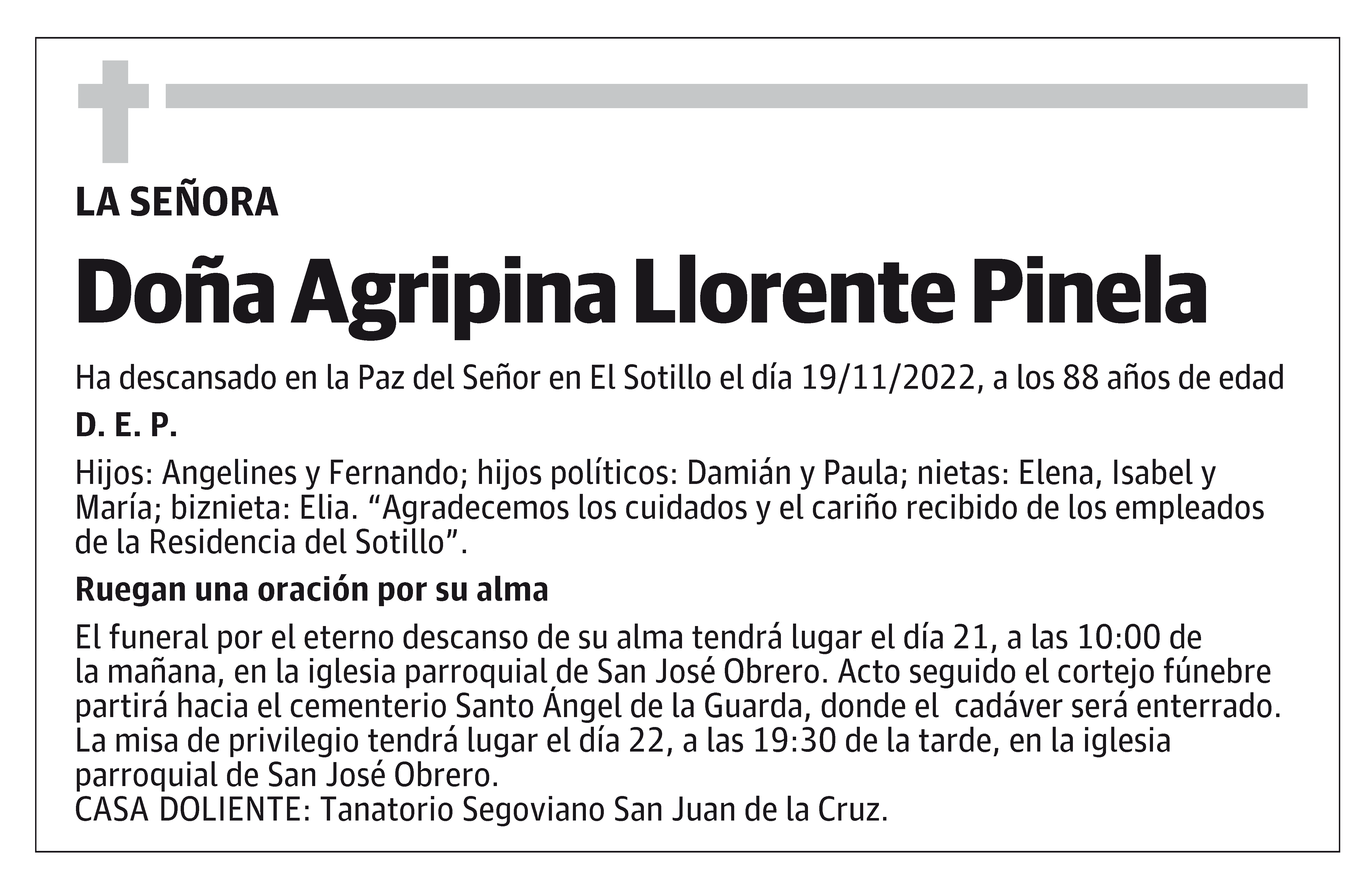 Agripina Llorente Pinela