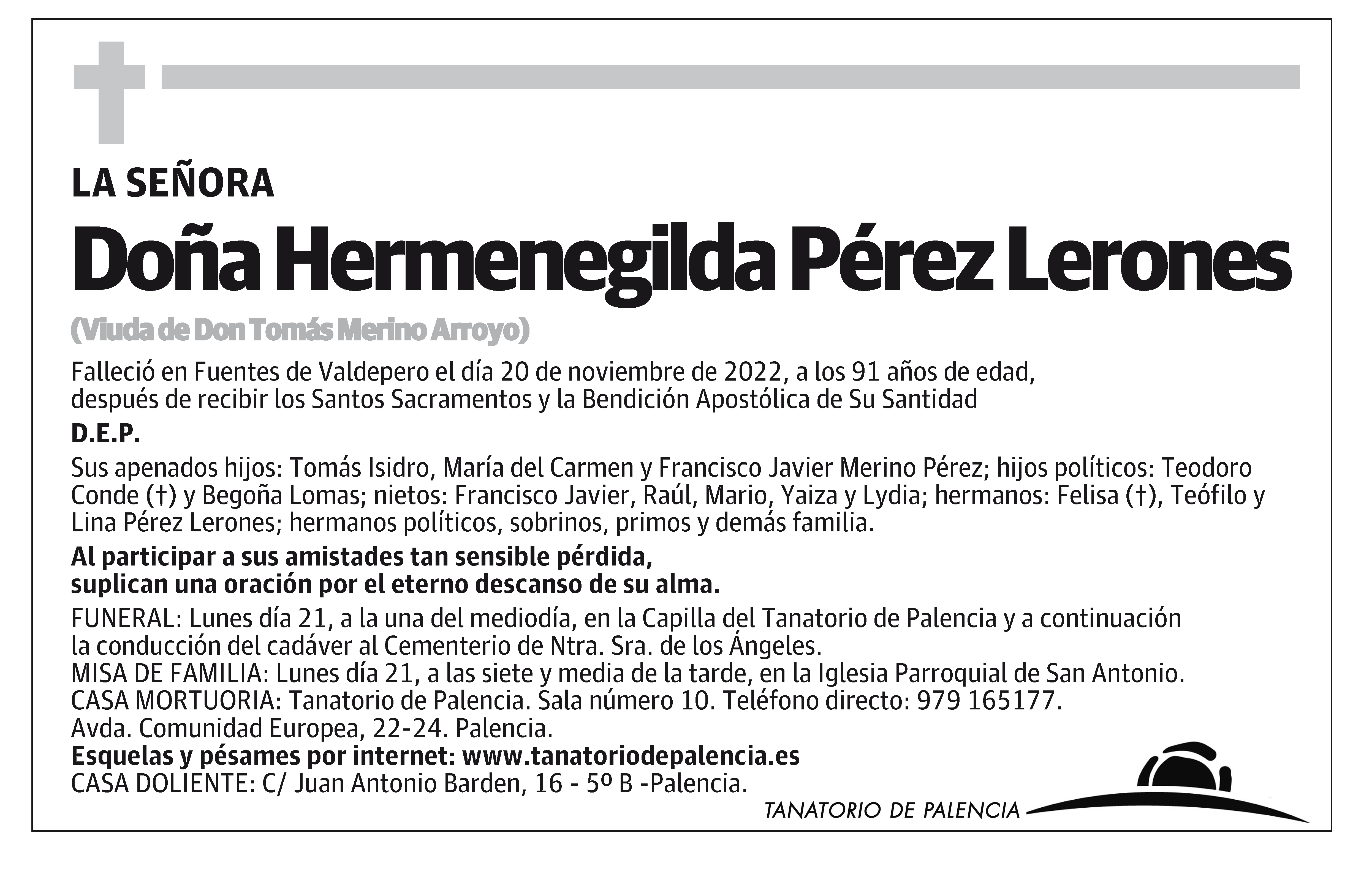 Hermenegilda Pérez Lerones