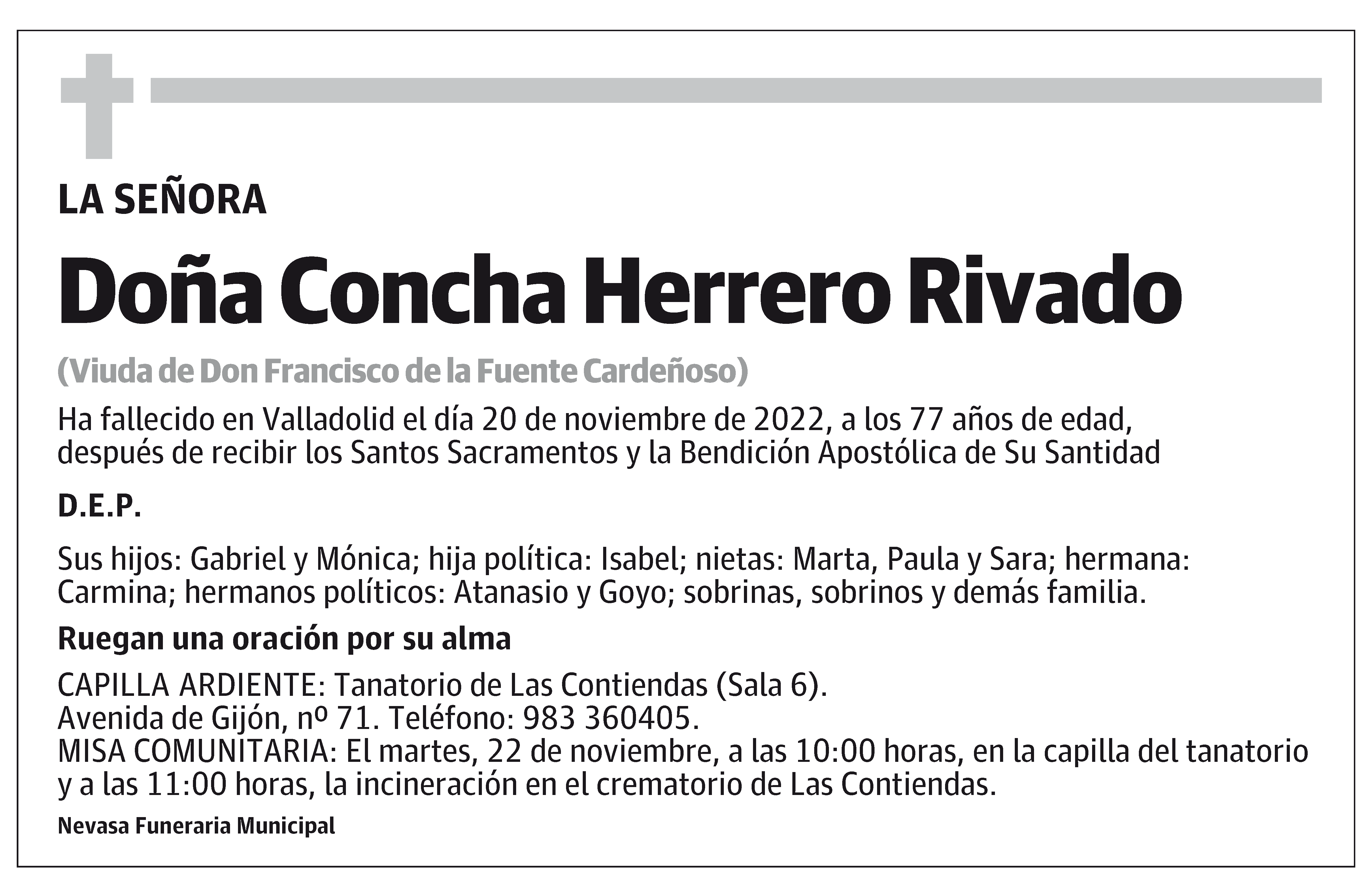 Concha Herrero Rivado