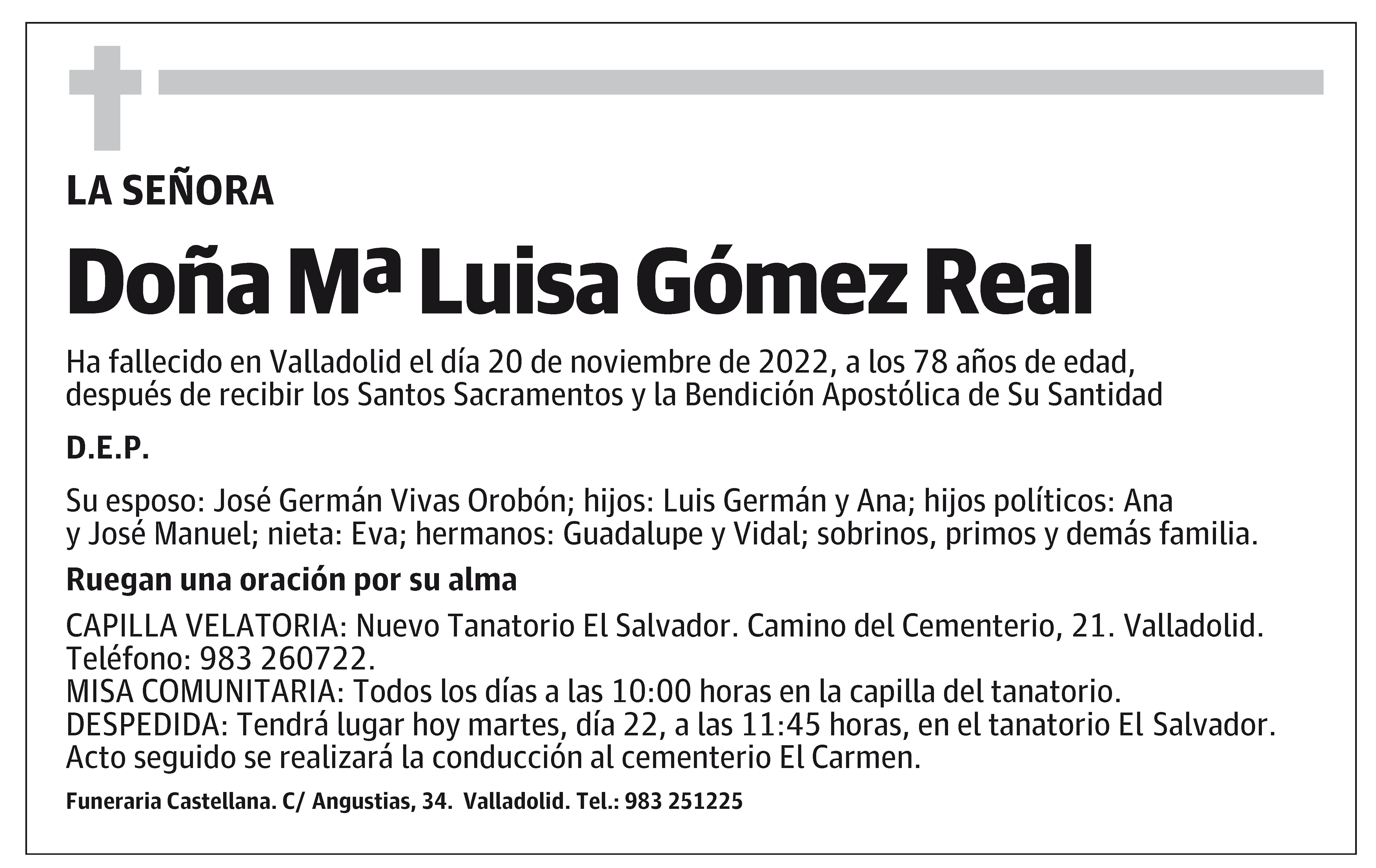 Mª Luisa Gómez Real