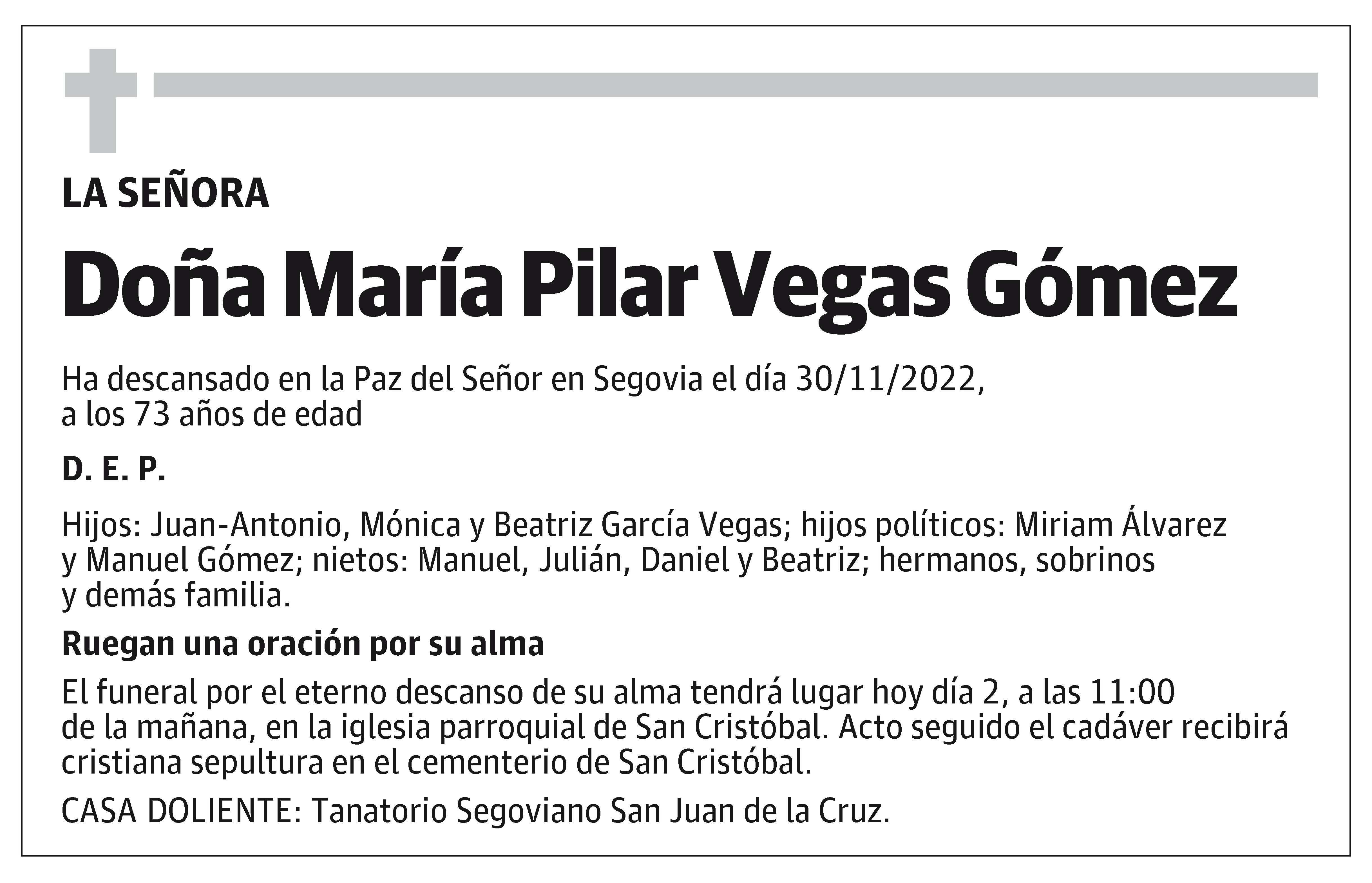 María Pilar Vegas Gómez