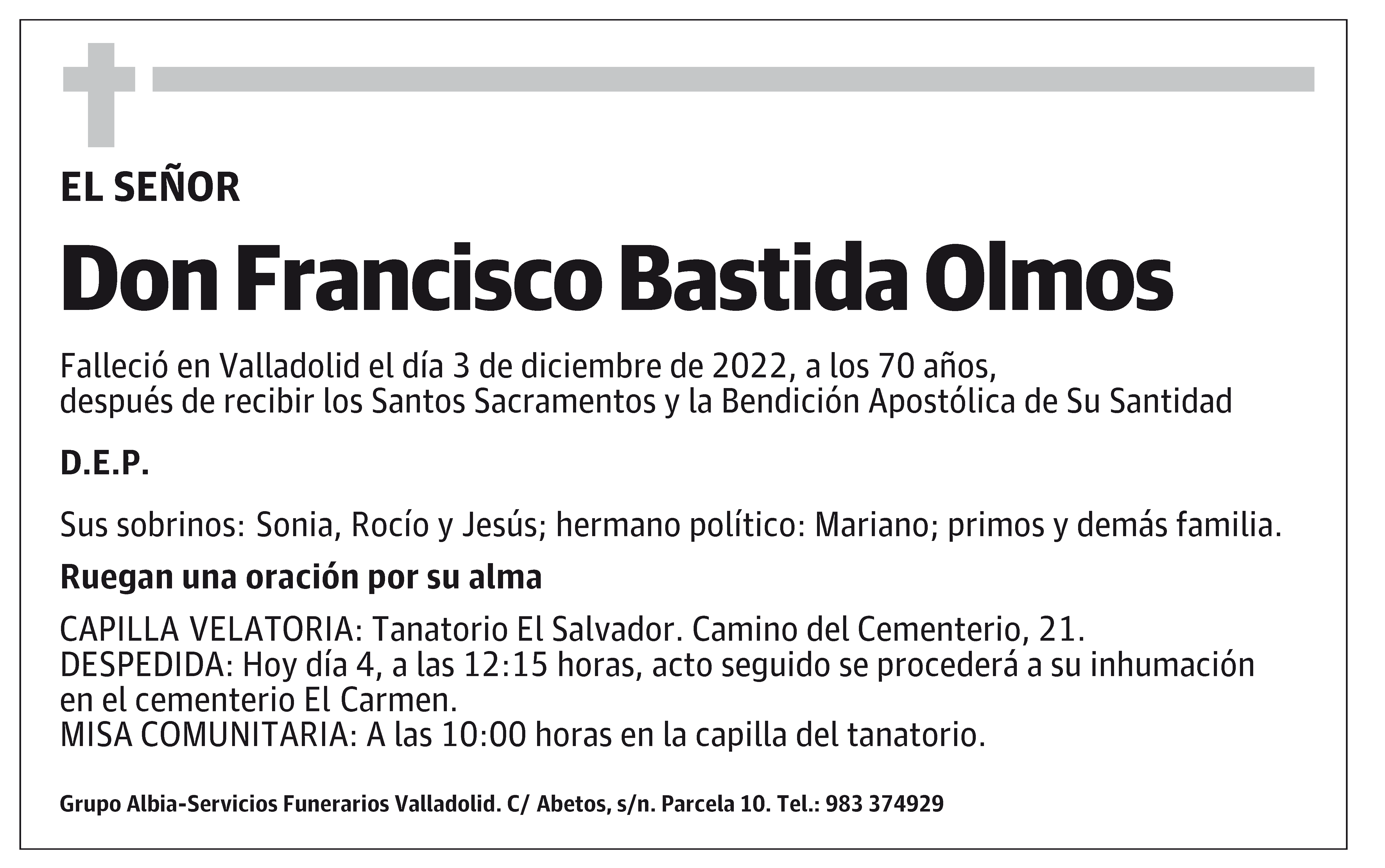 Francisco Bastida Olmos