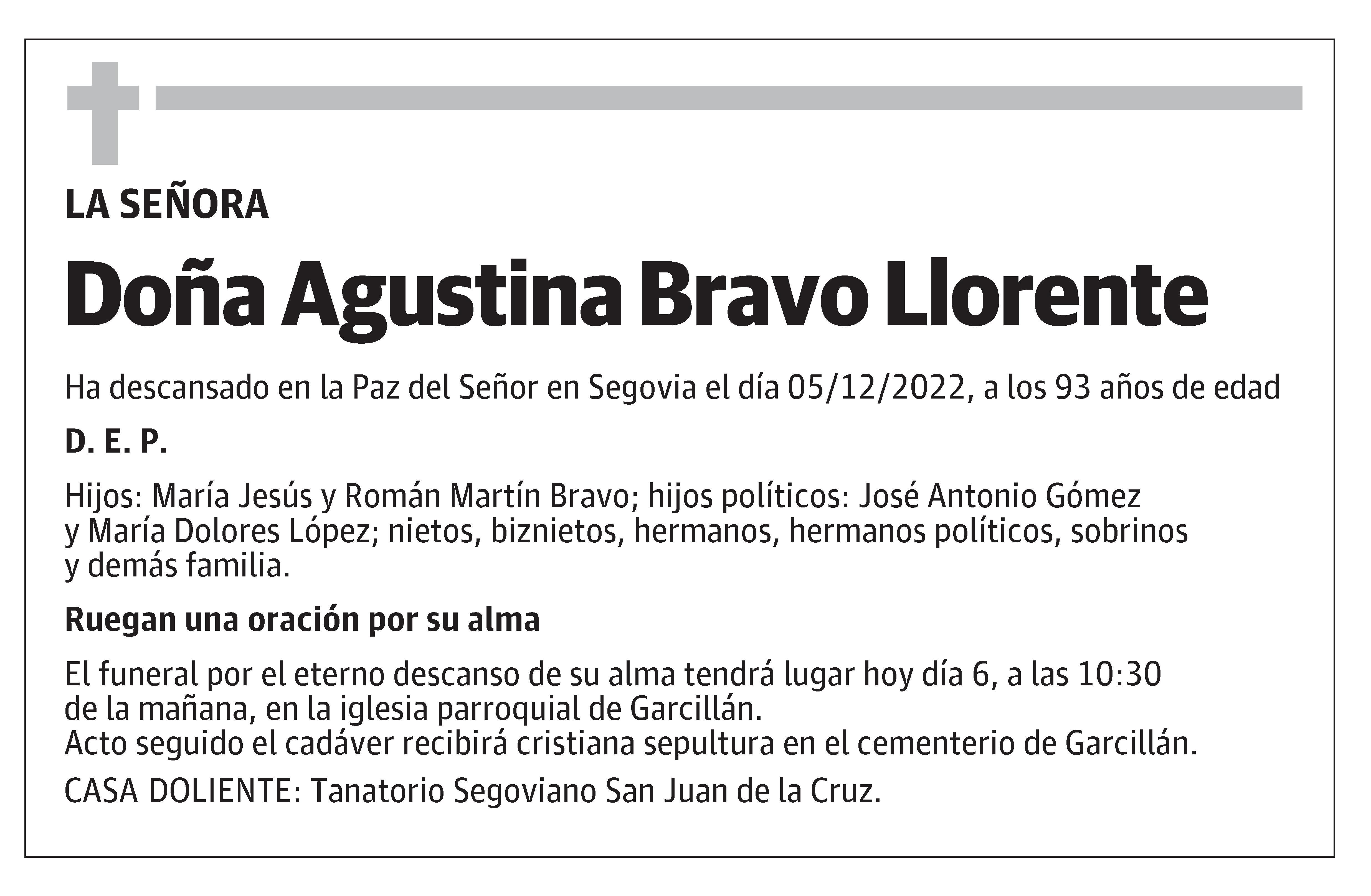 Agustina Bravo Llorente