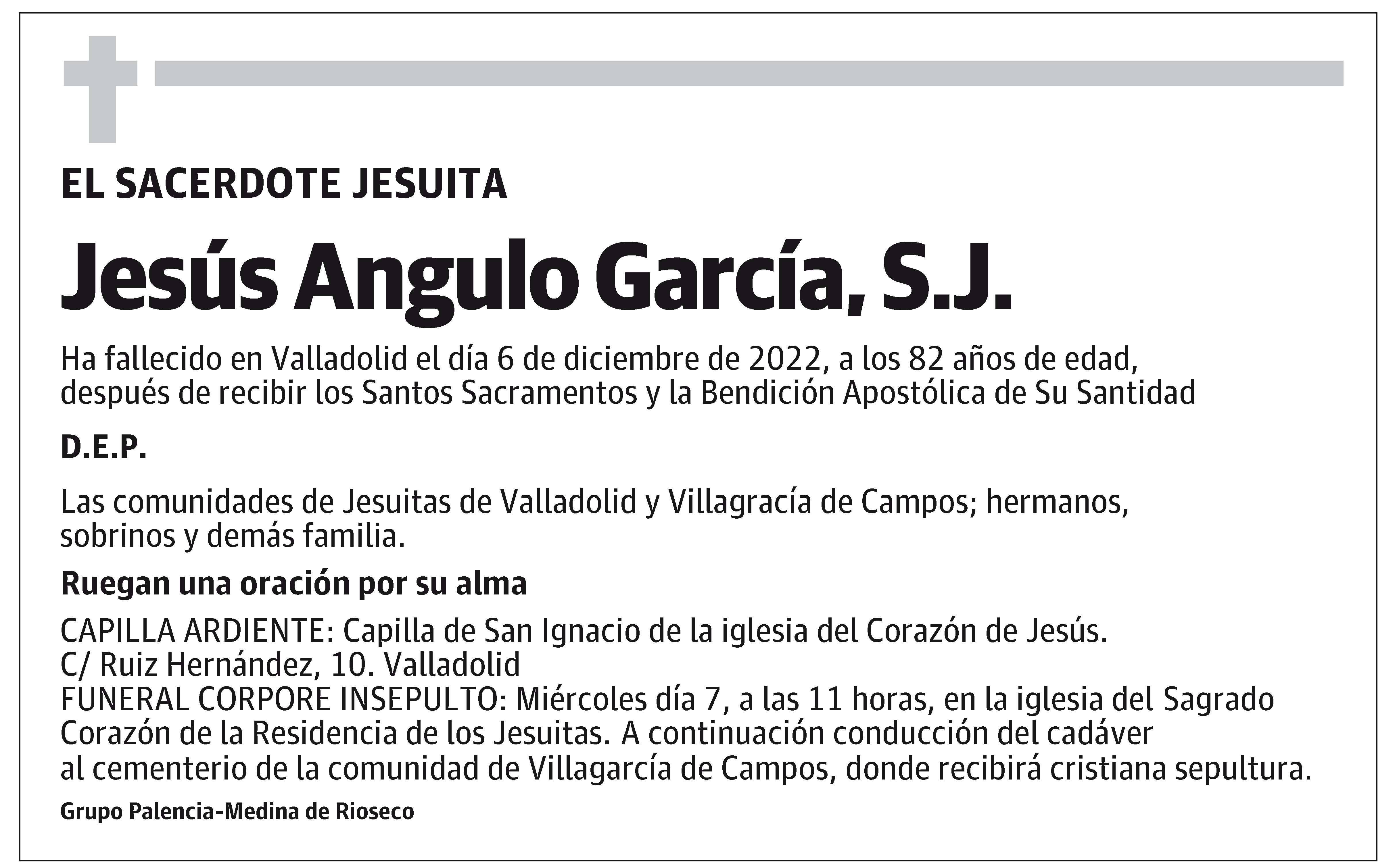 Jesús Angulo García, S.J.