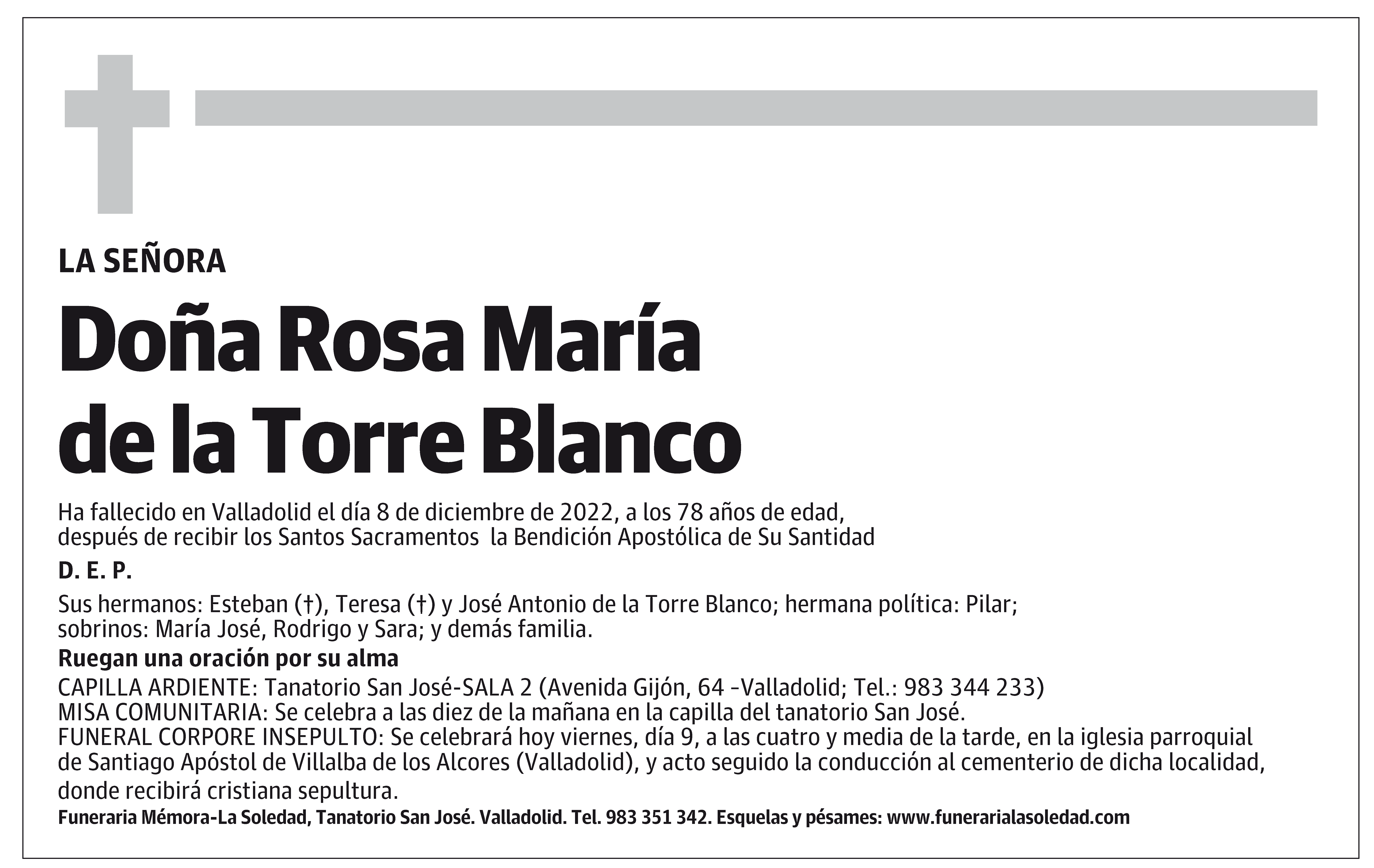 Rosa María de la Torre Blanco
