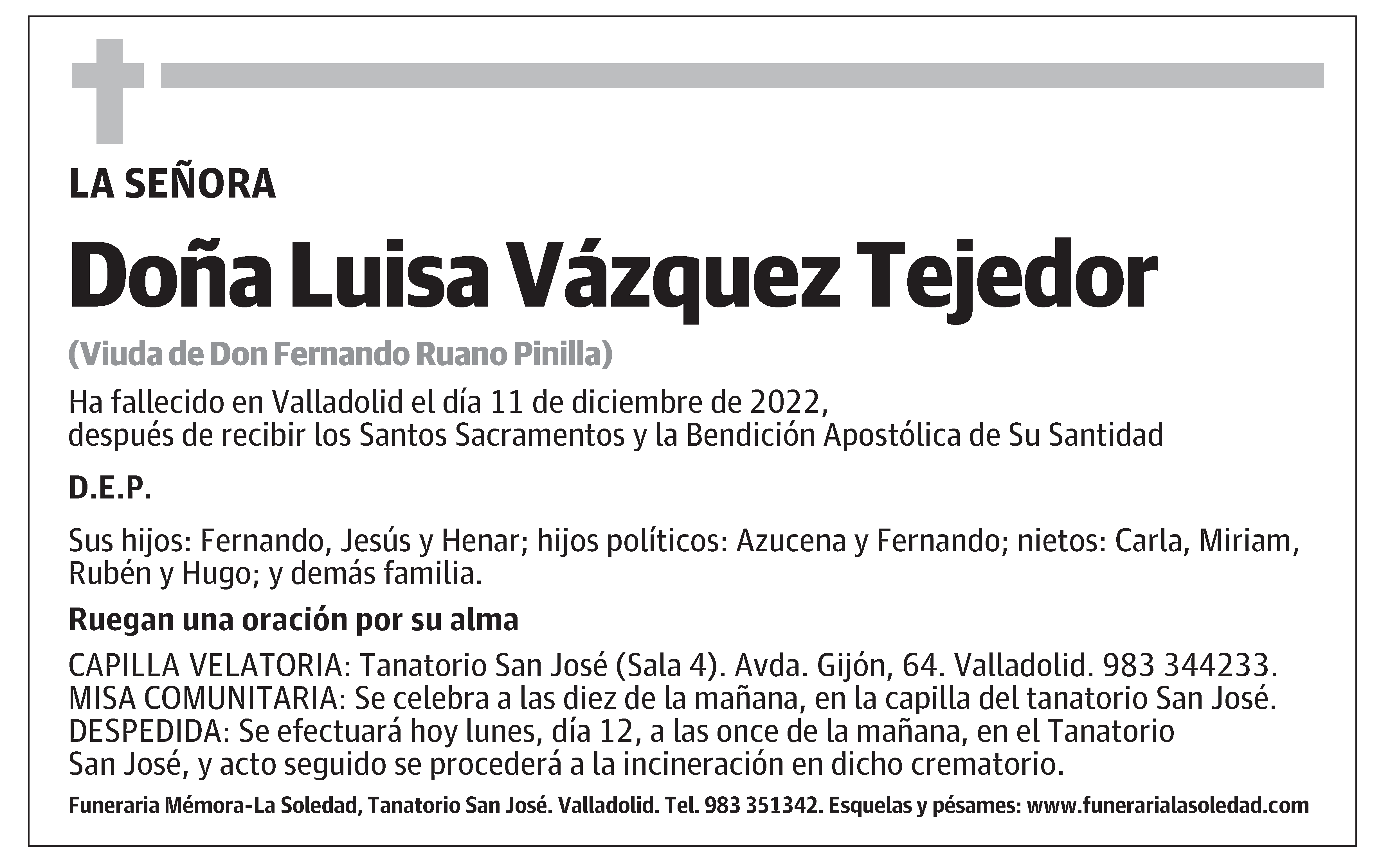 Luisa Vázquez Tejedor