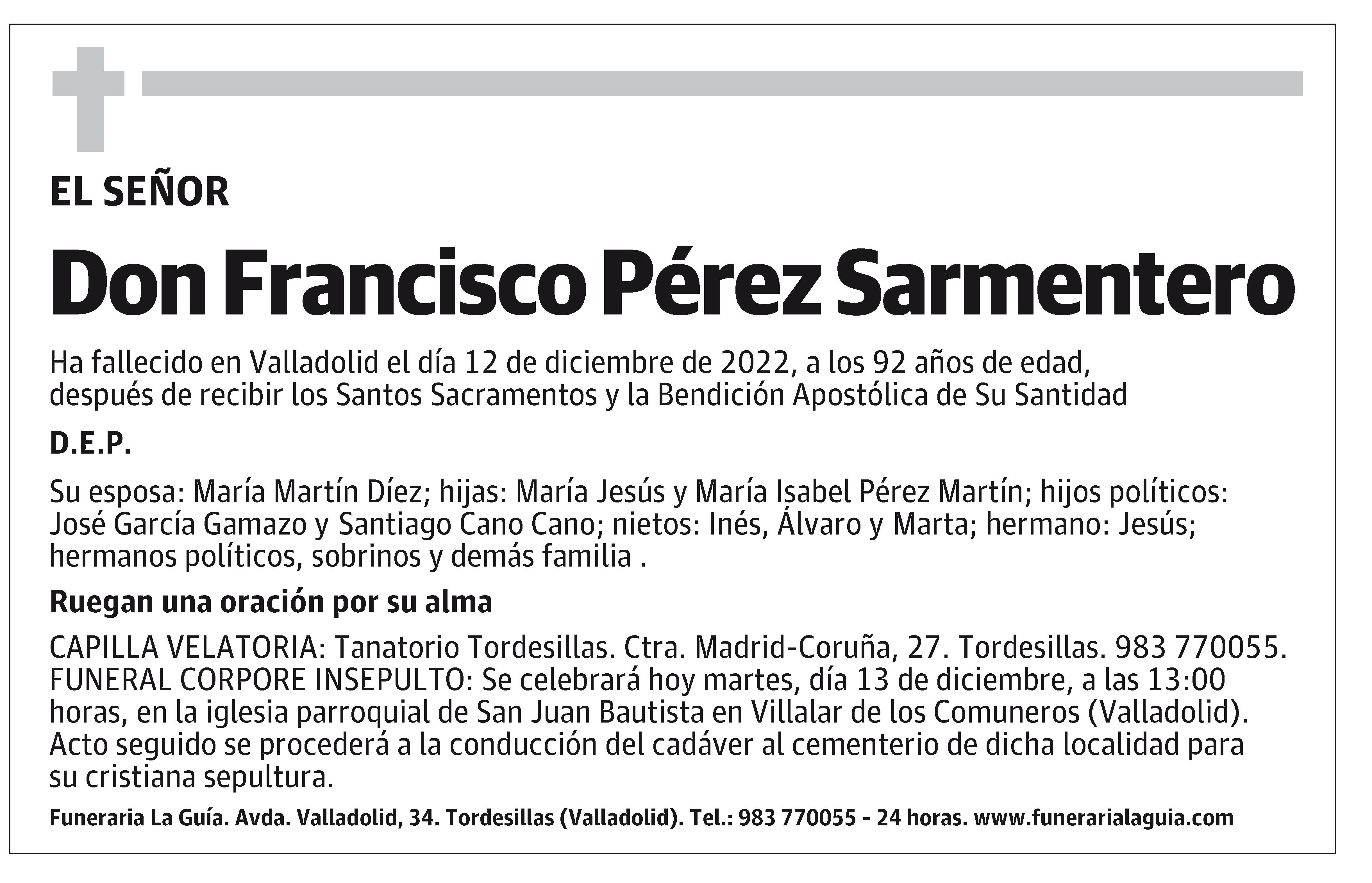 Francisco Pérez Sarmentero