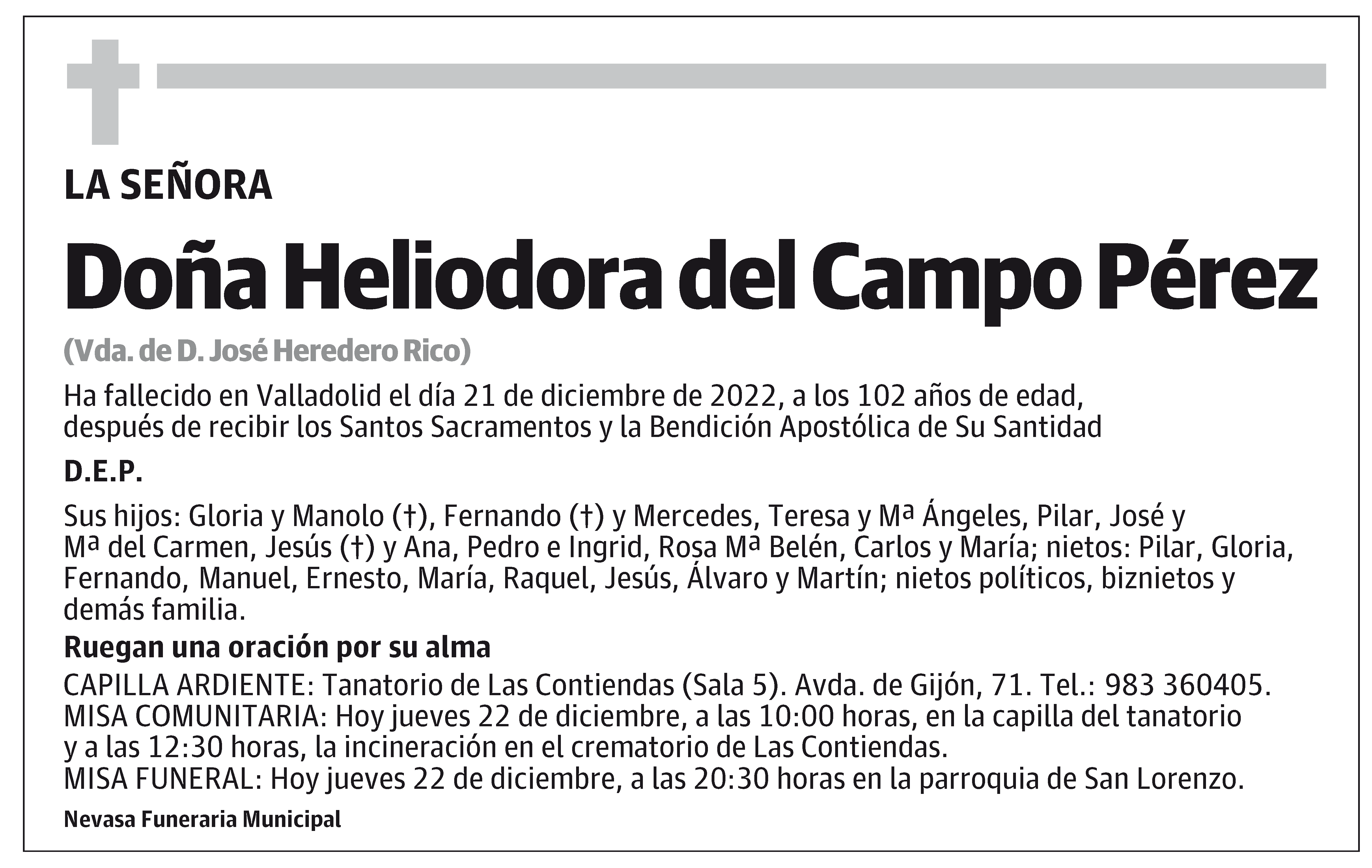 Heliodora del Campo Pérez