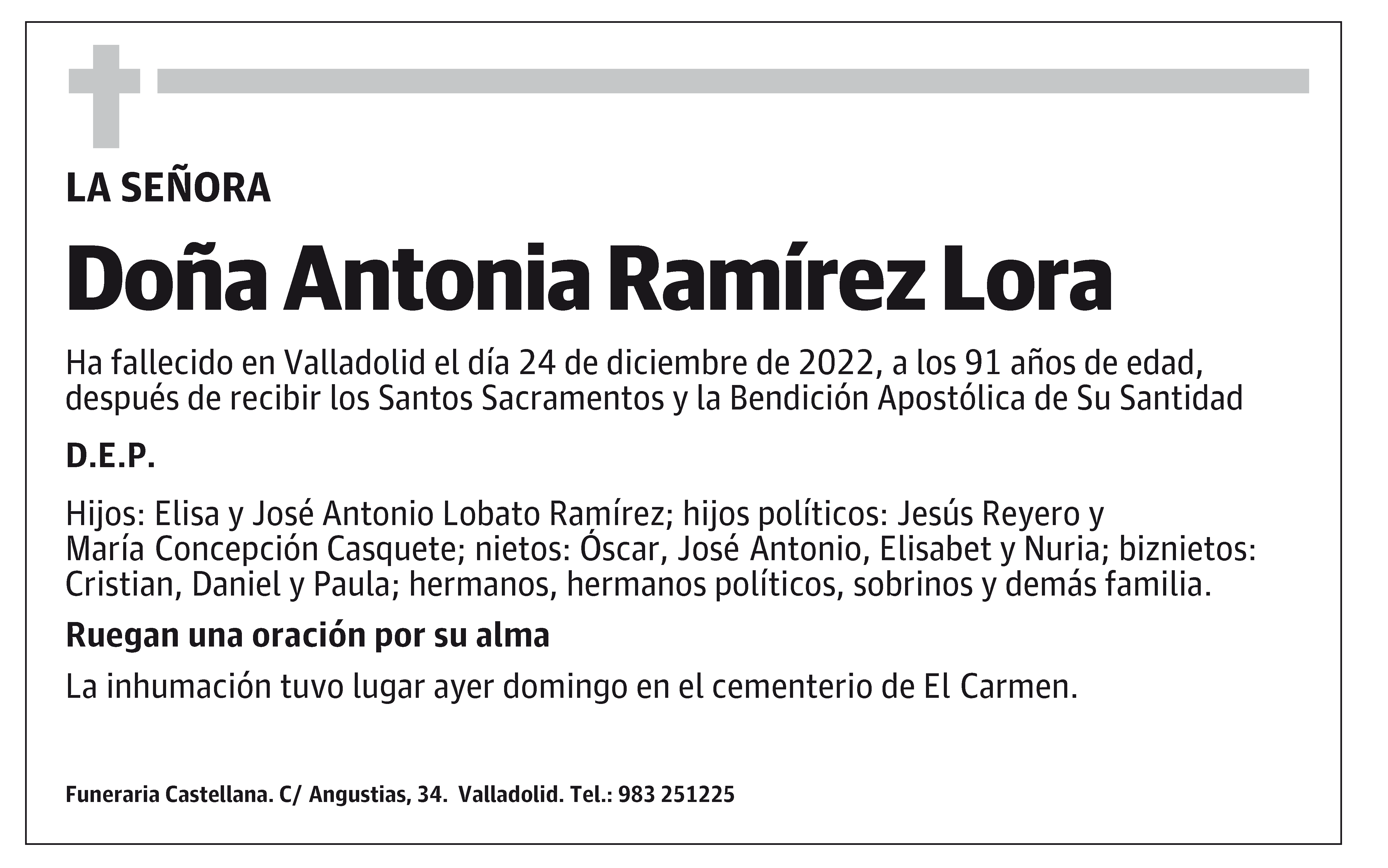 Antonia Ramírez Lora