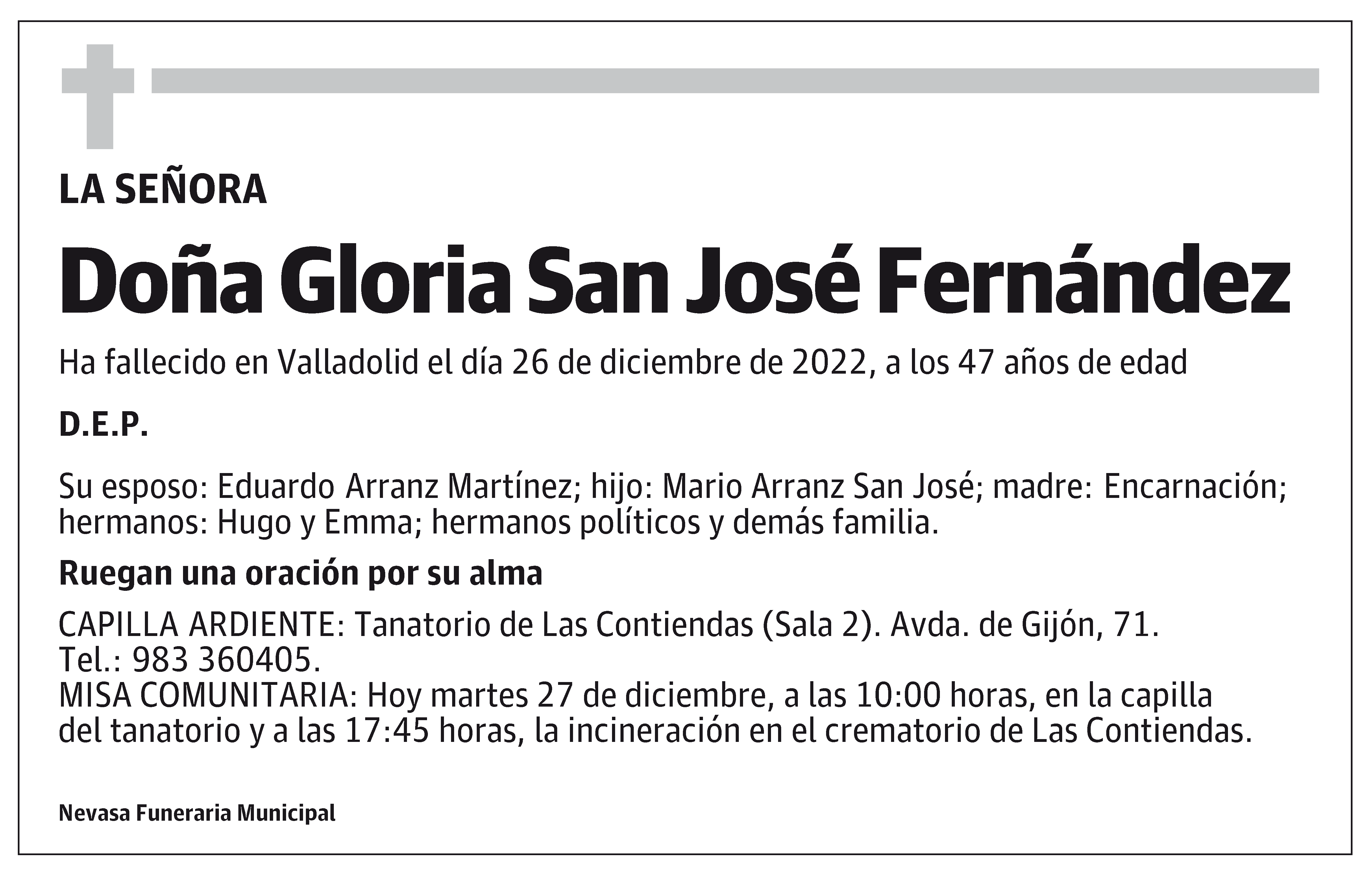 Gloria San José Fernández