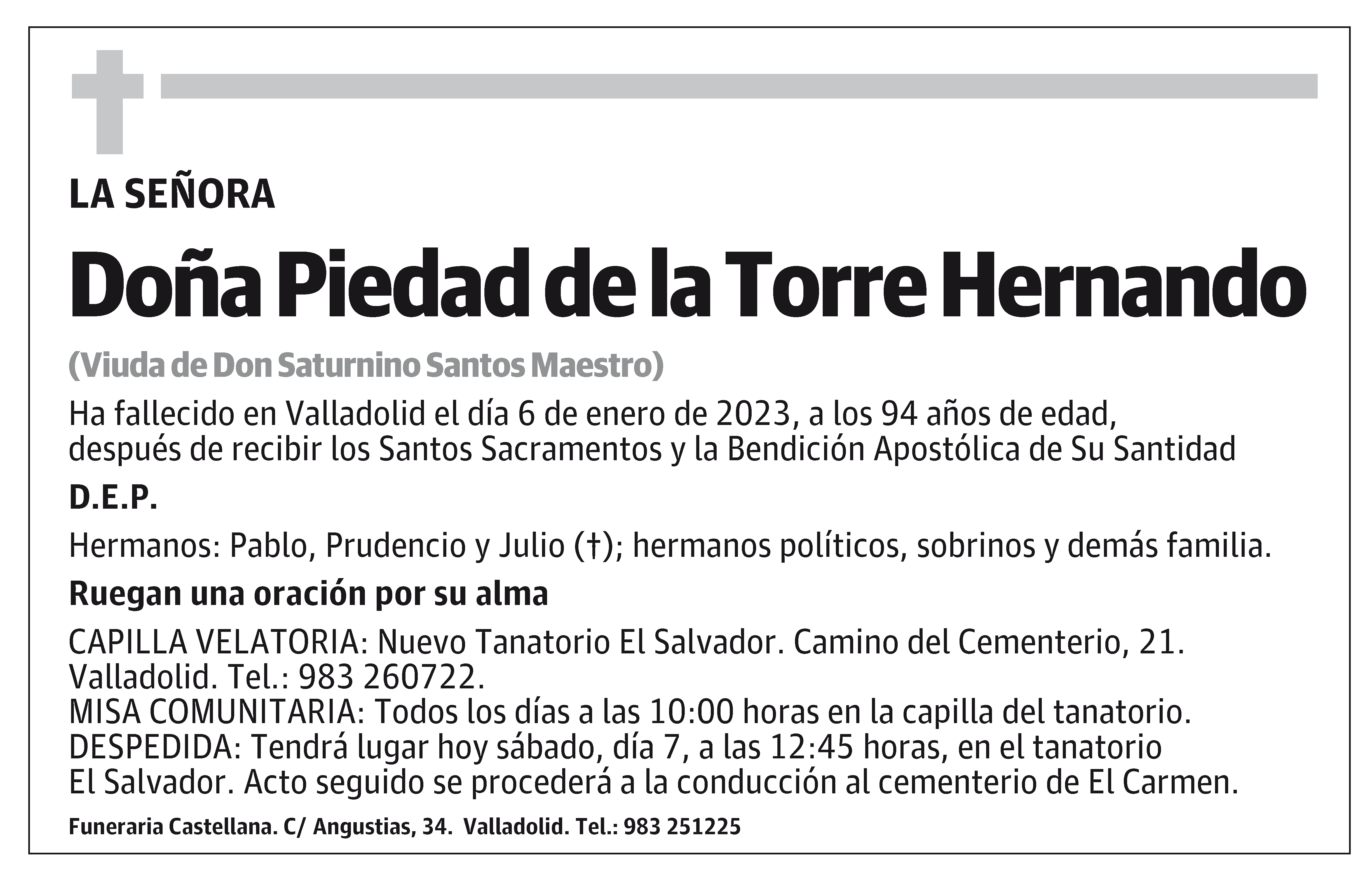 Piedad de la Torre Hernando