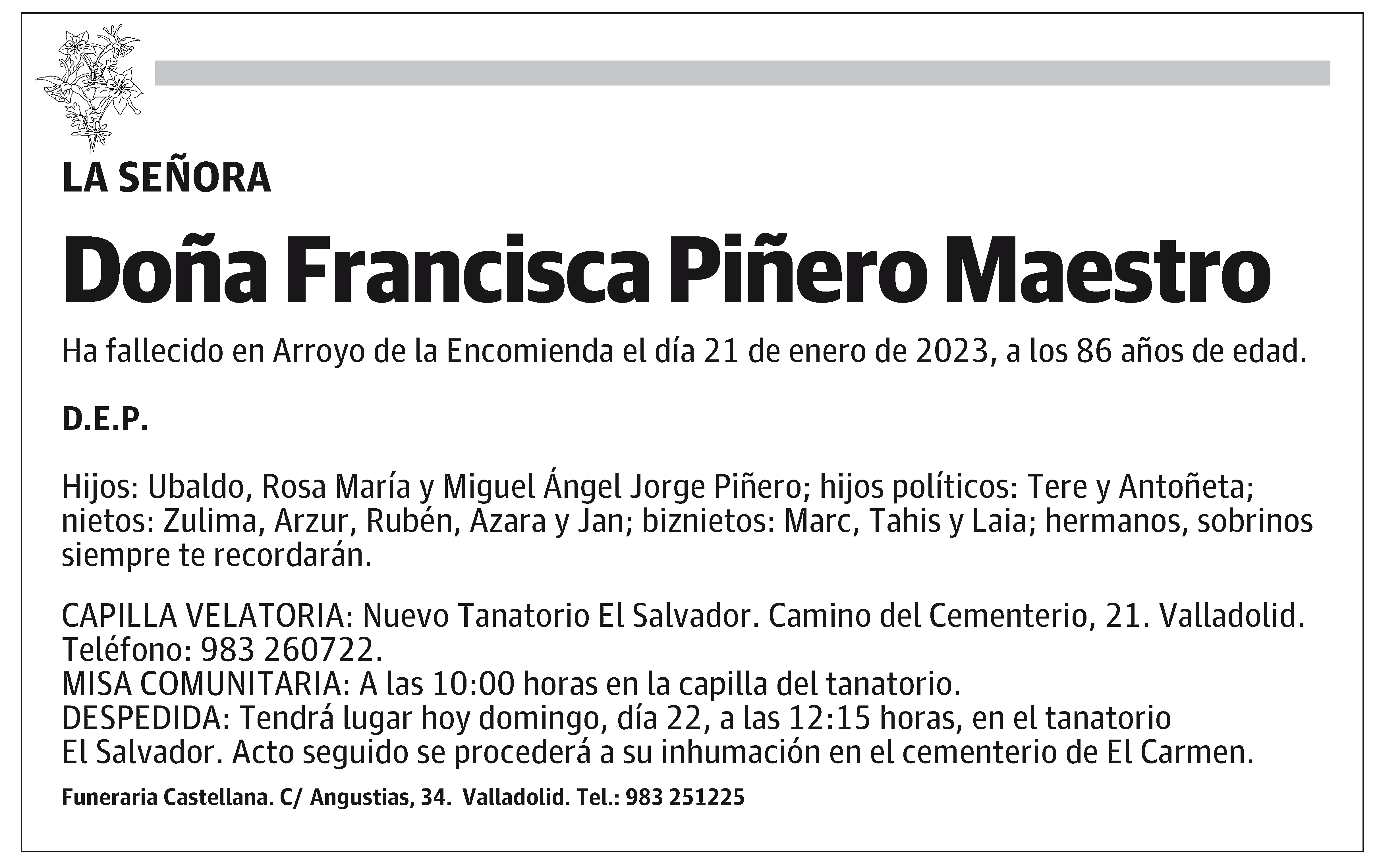 Francisca Piñero Maestro