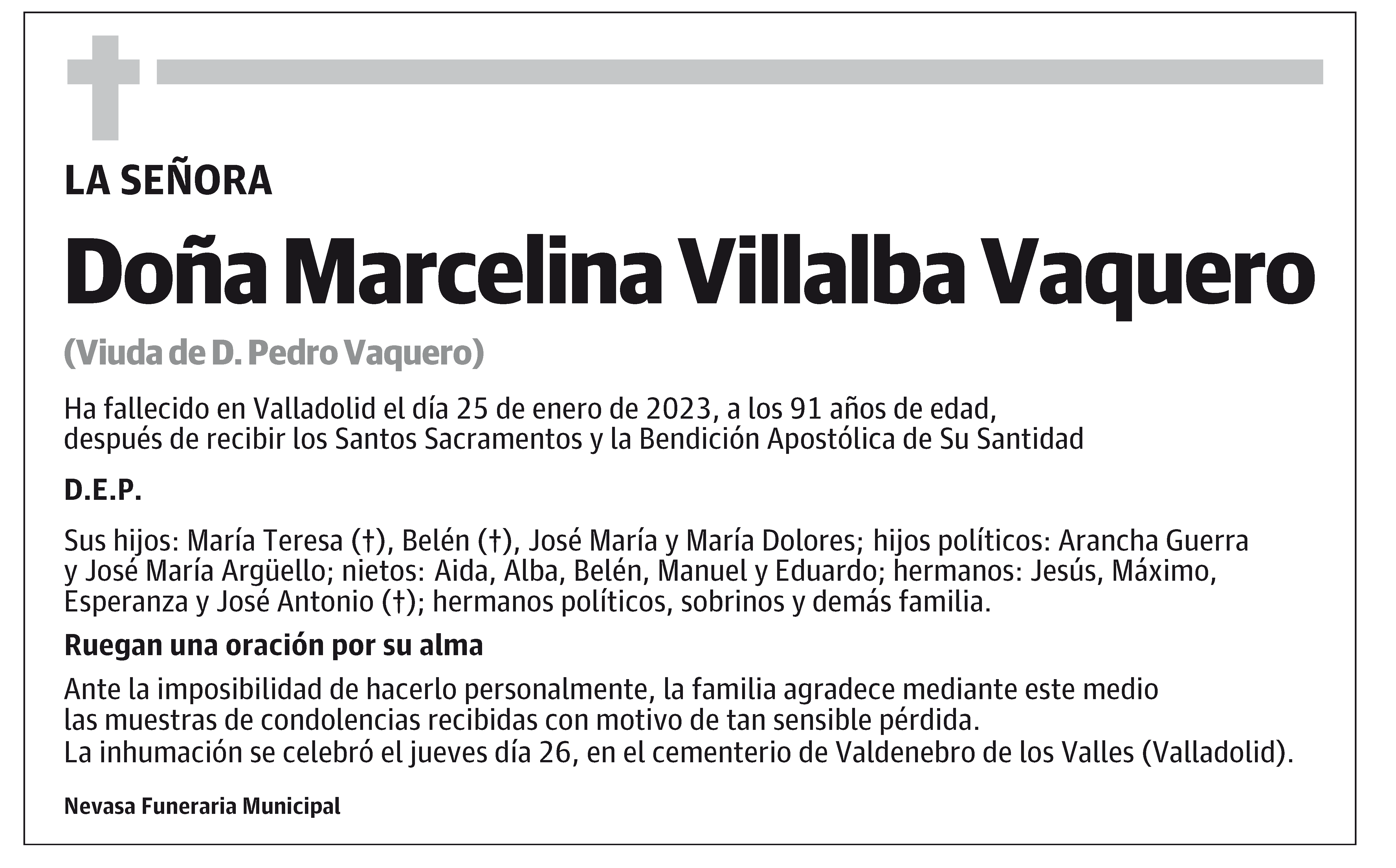 Marcelina Villalba Vaquero