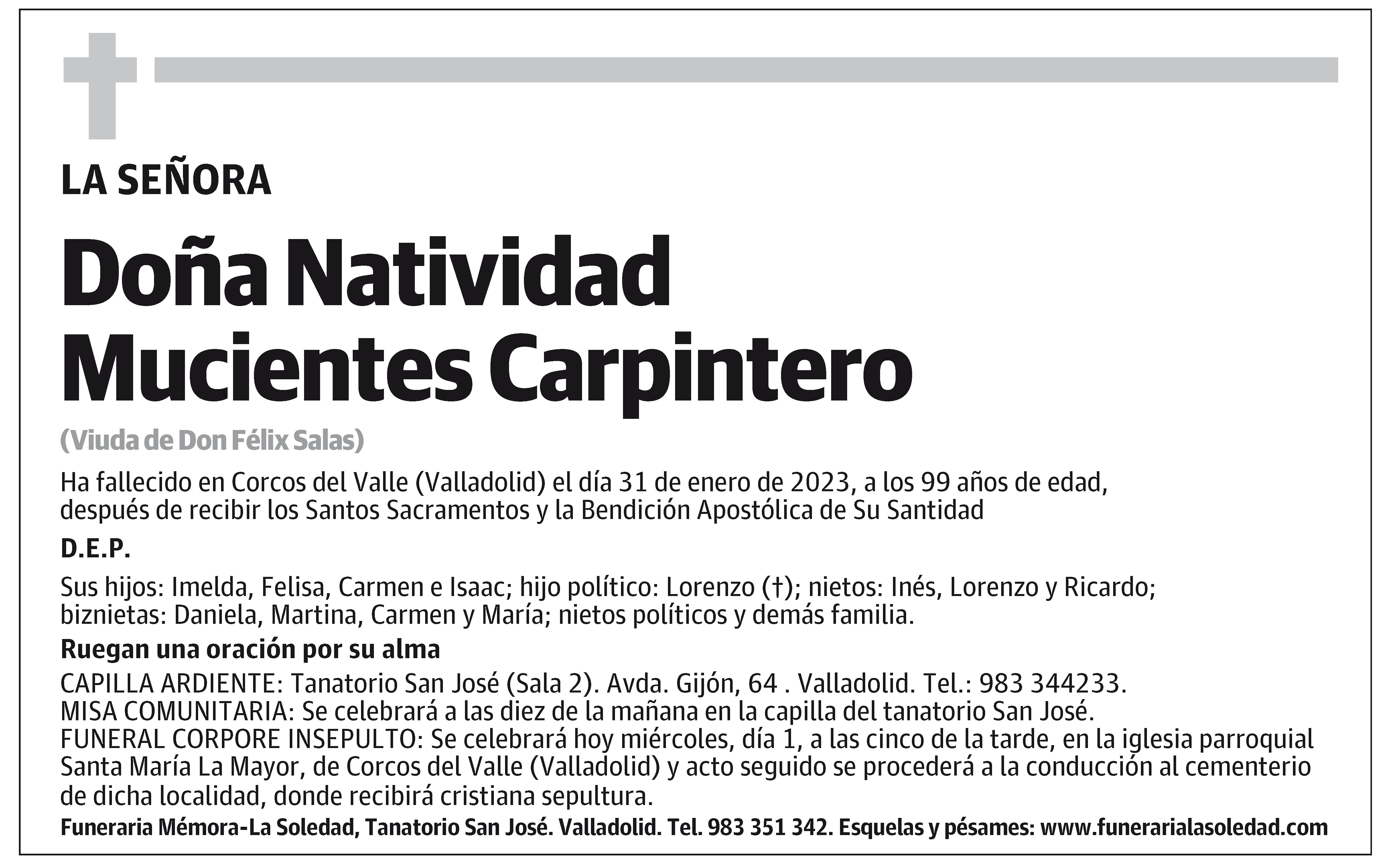 Natividad Mucientes Carpintero