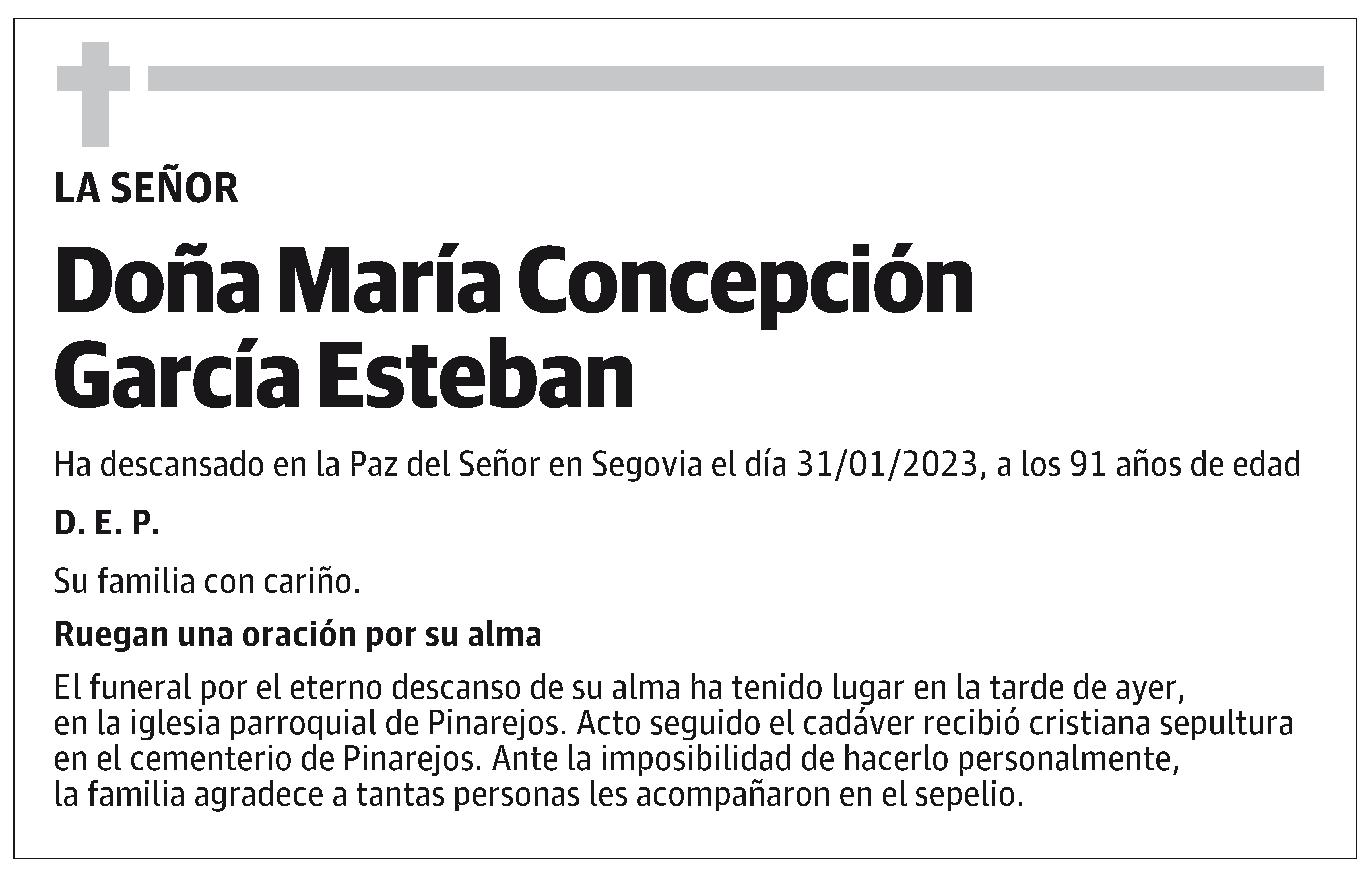 María Concepción García Esteban