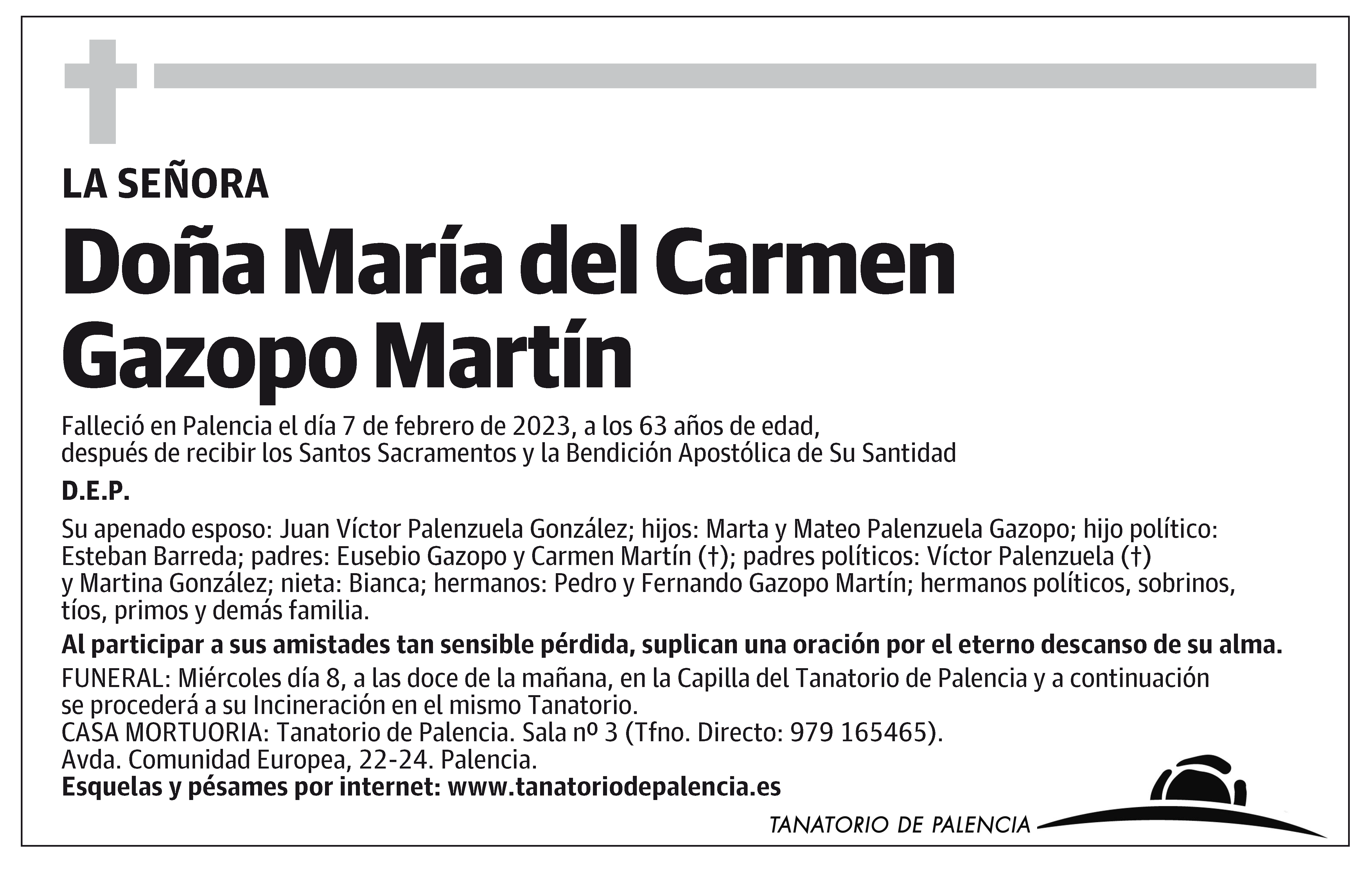 María del Carmen Gazopo Martín