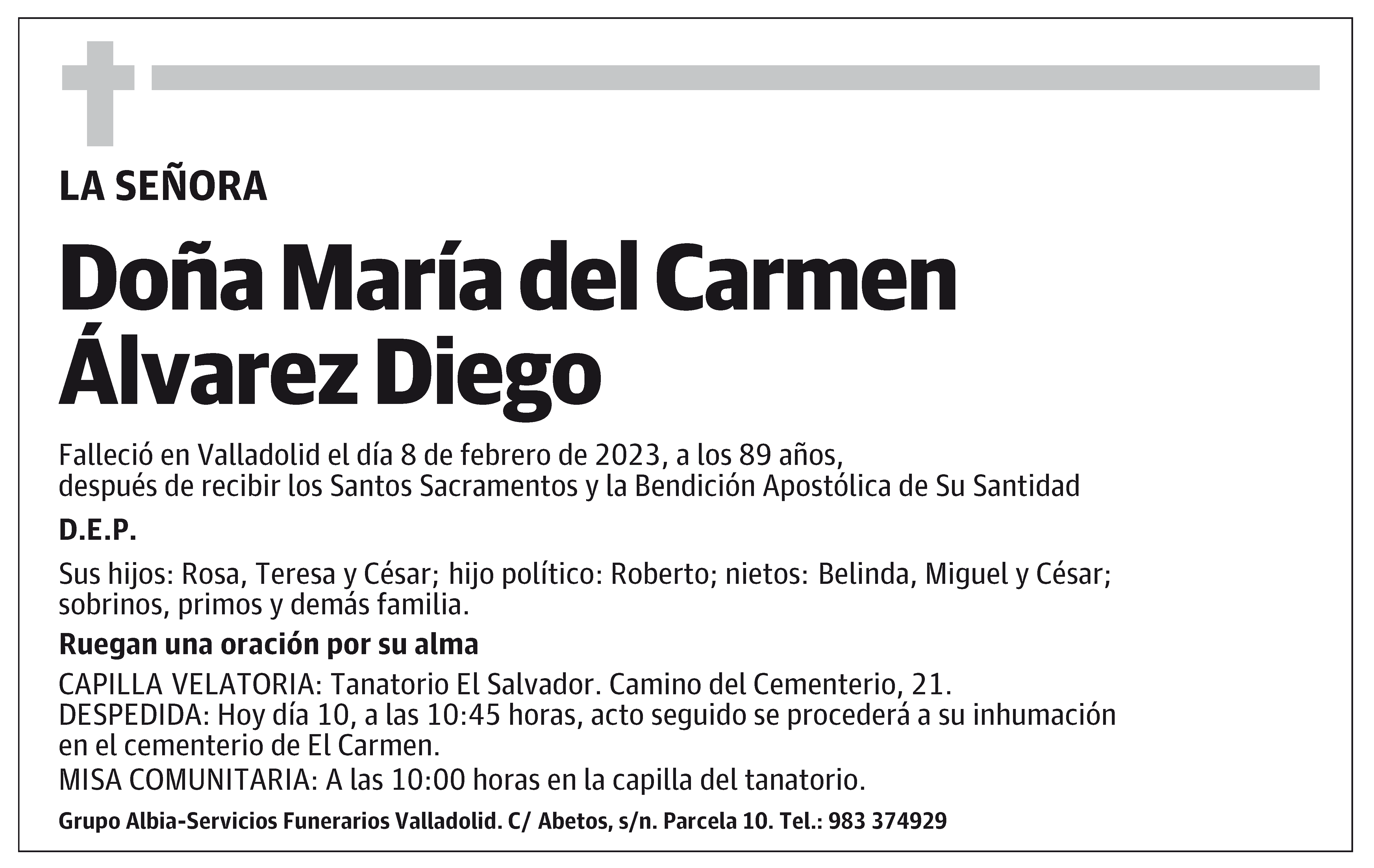 María del Carmen Álvarez Diego