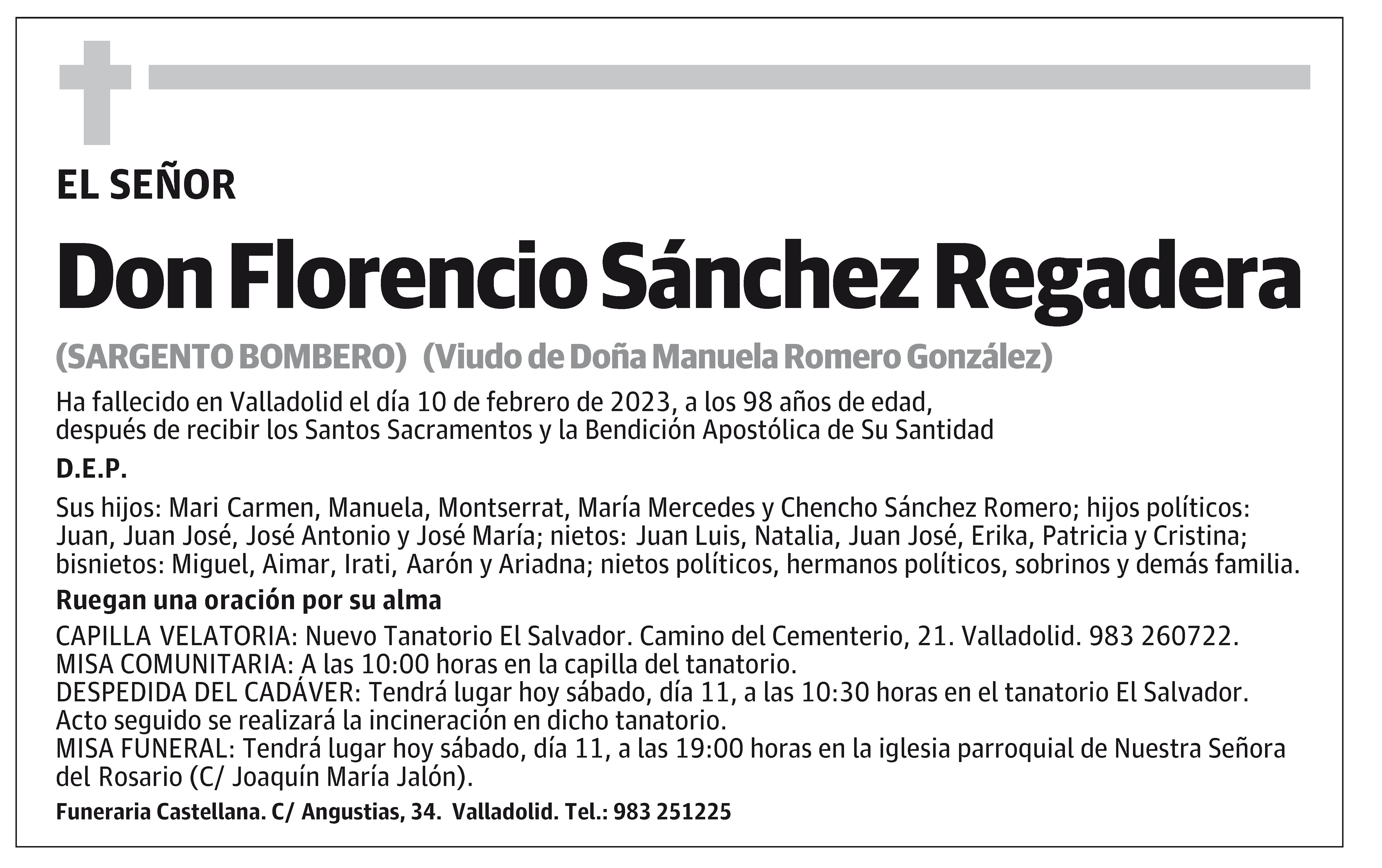 Florencio Sánchez Regadera