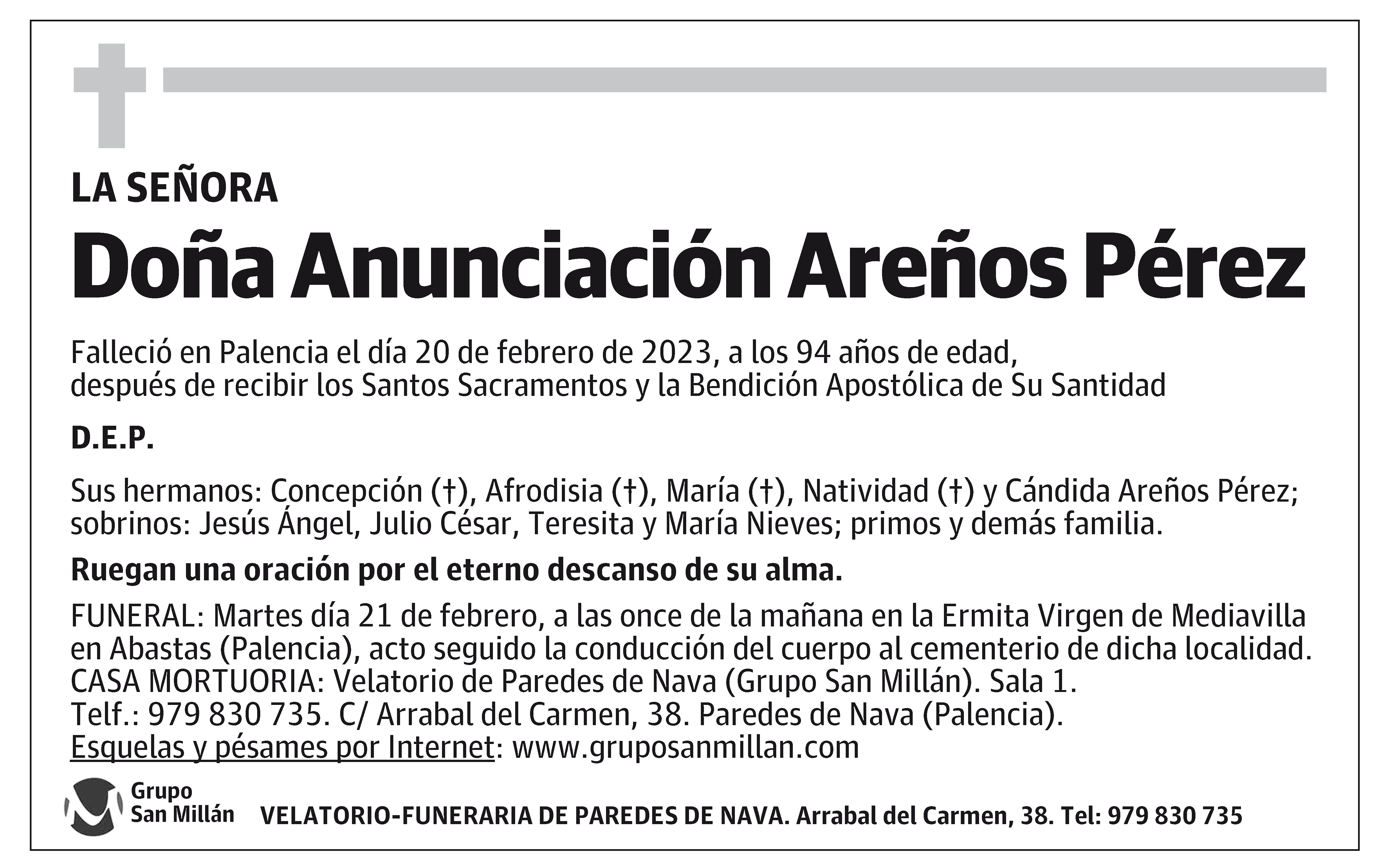 Anunciación Areños Pérez
