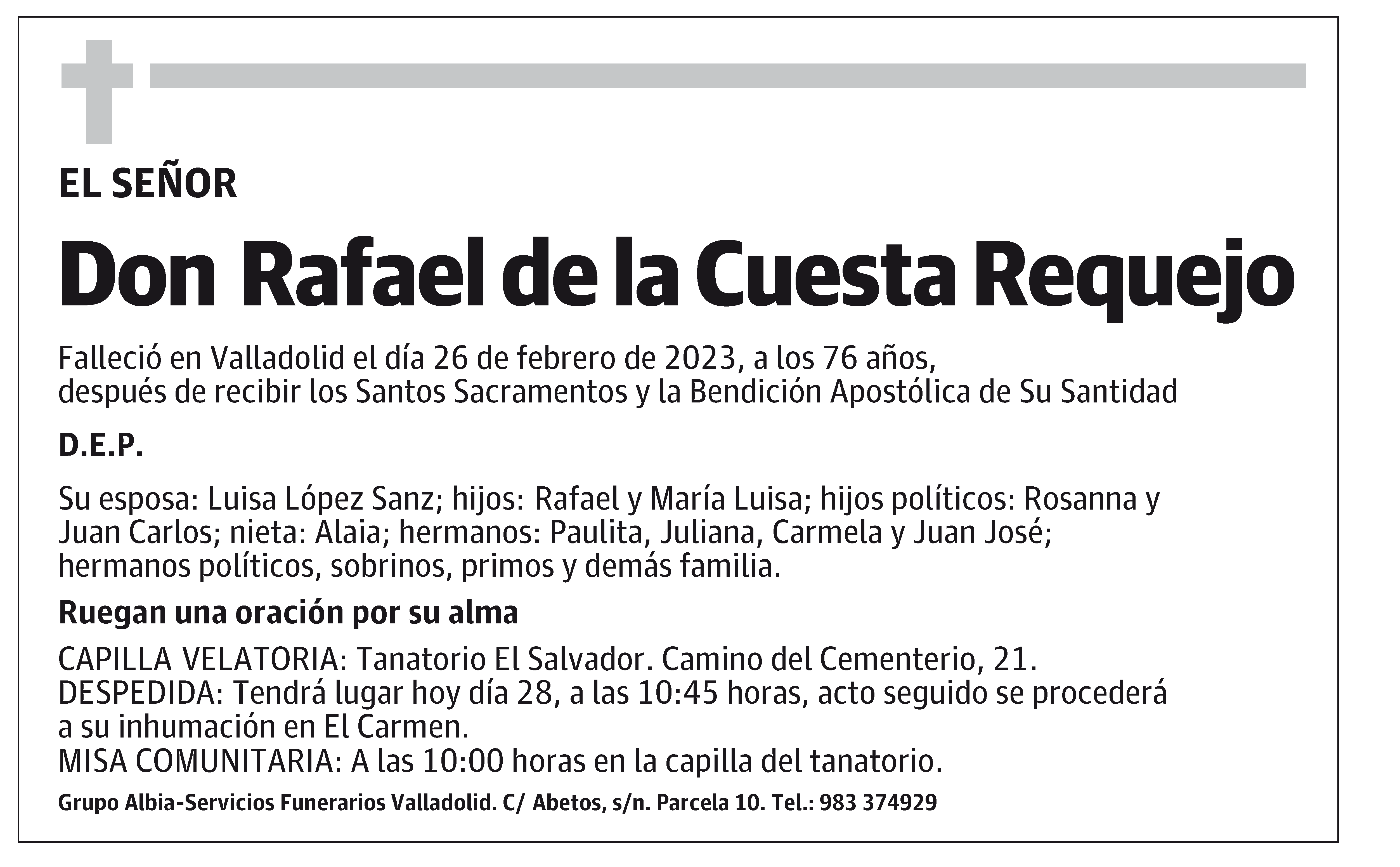 Rafael de la Cuesta Requejo