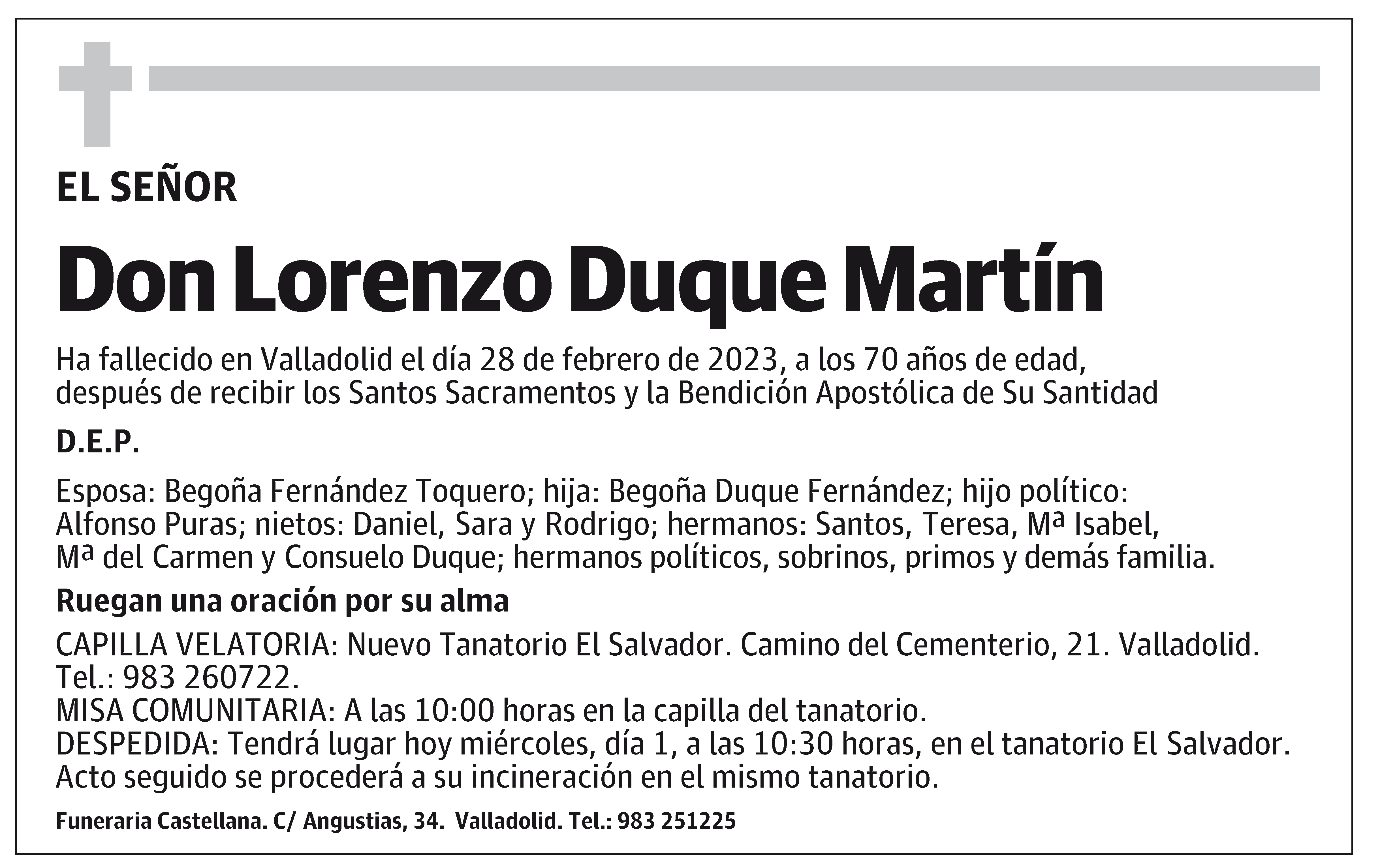Lorenzo Duque Martín
