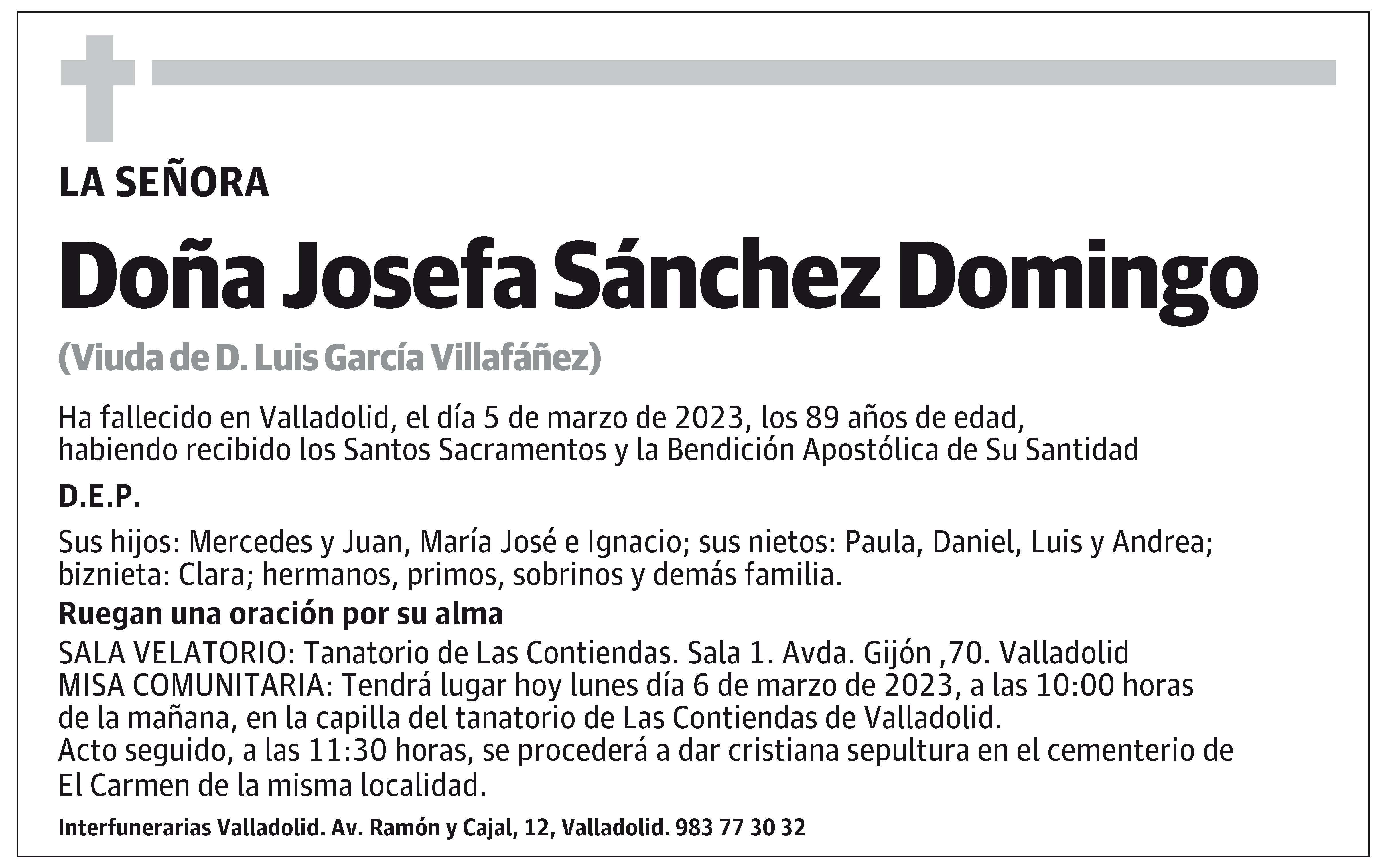 Josefa Sánchez Domingo