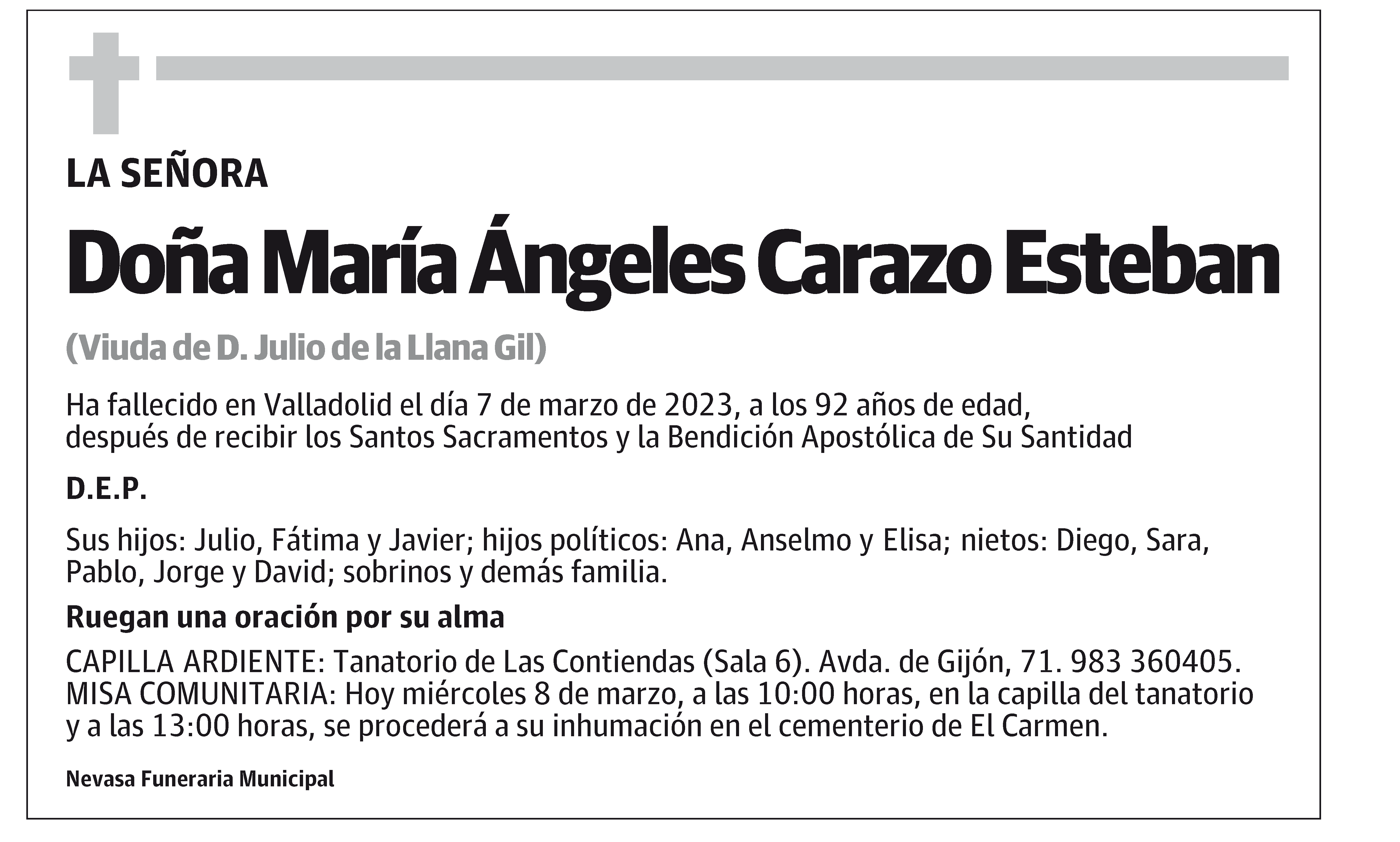 María Ángeles Carazo Esteban